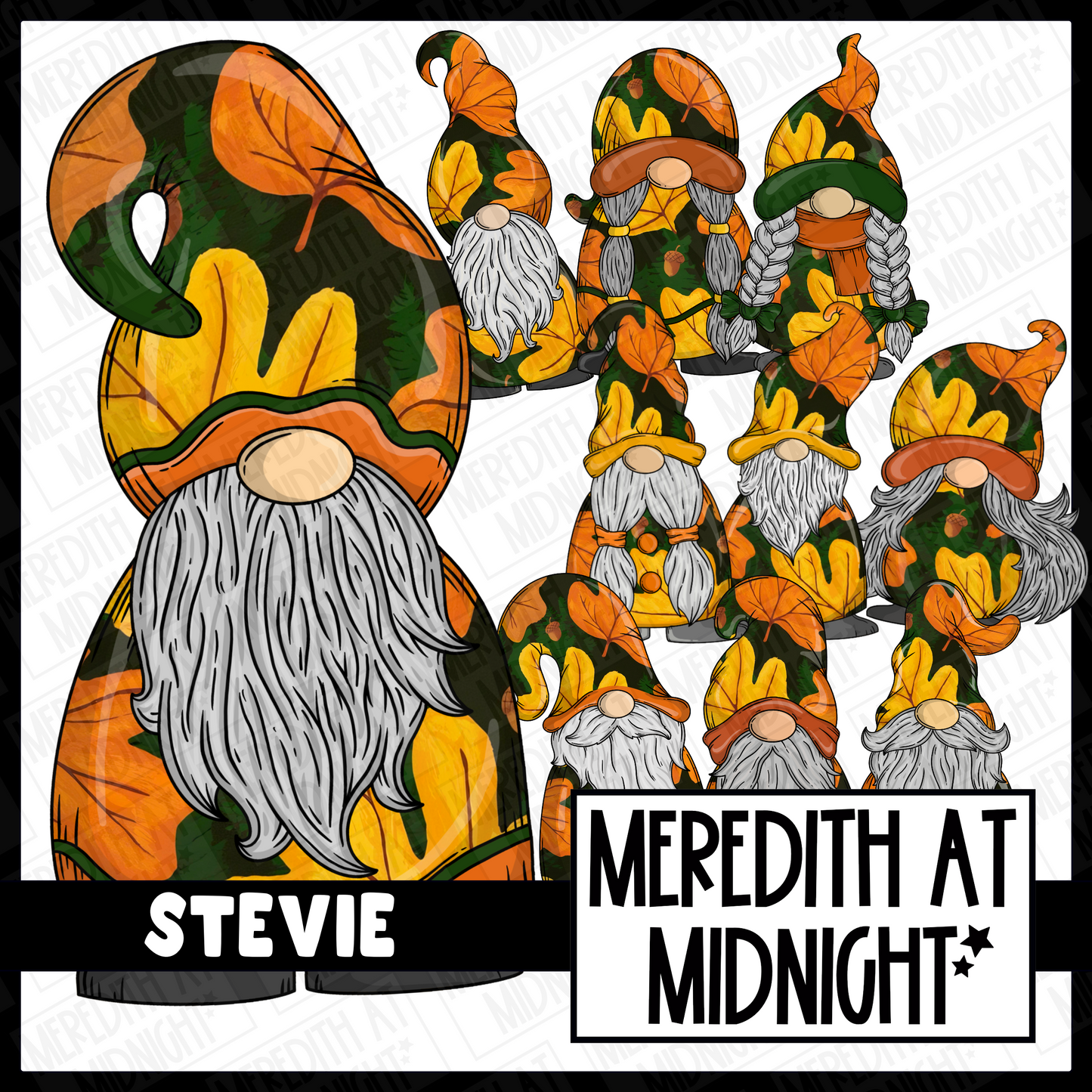 "Stevie" Autumn Gonk / Gnome Clipart / Digital Stickers *INSTANT DOWNLOAD* PNG files