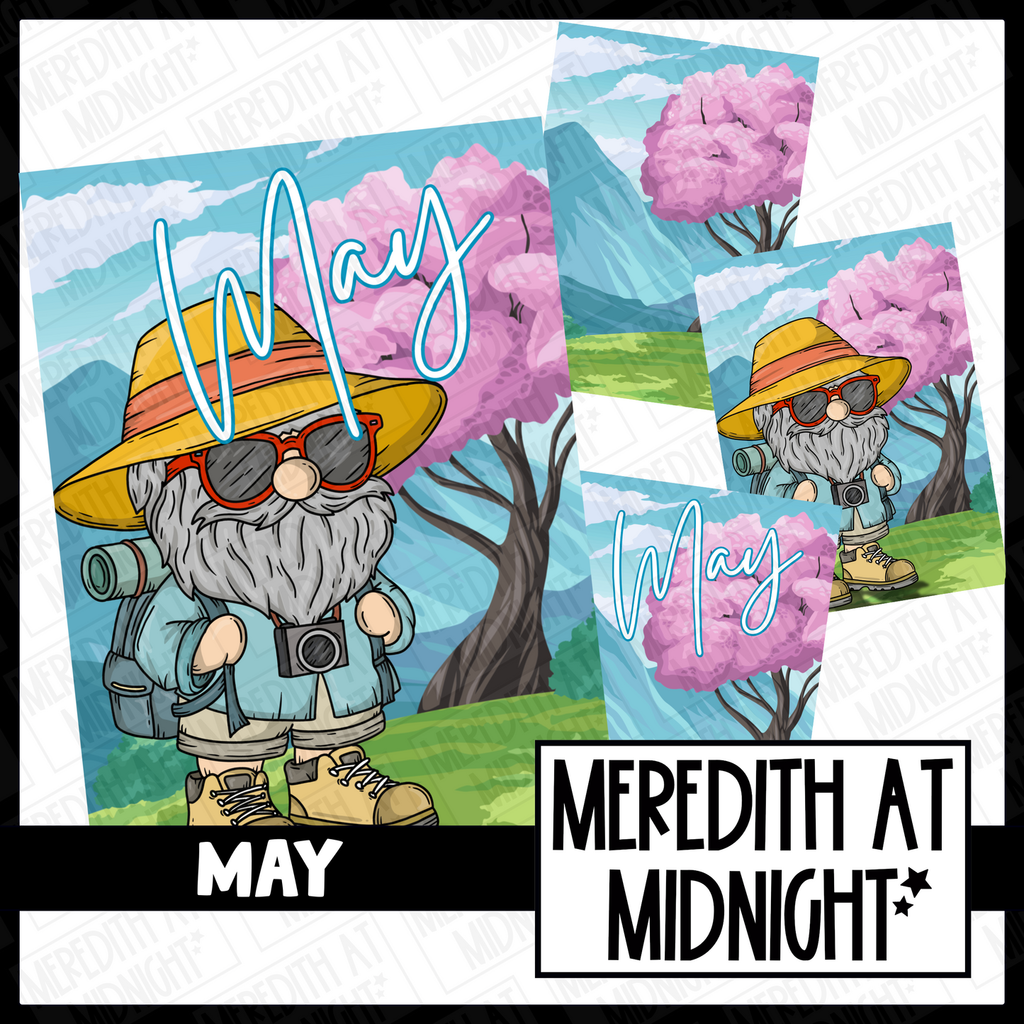 May Cover Page Hiking (25) - Clipart