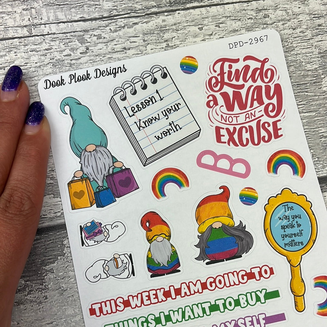 Marianne Rainbow Journal planner stickers (DPD2967)