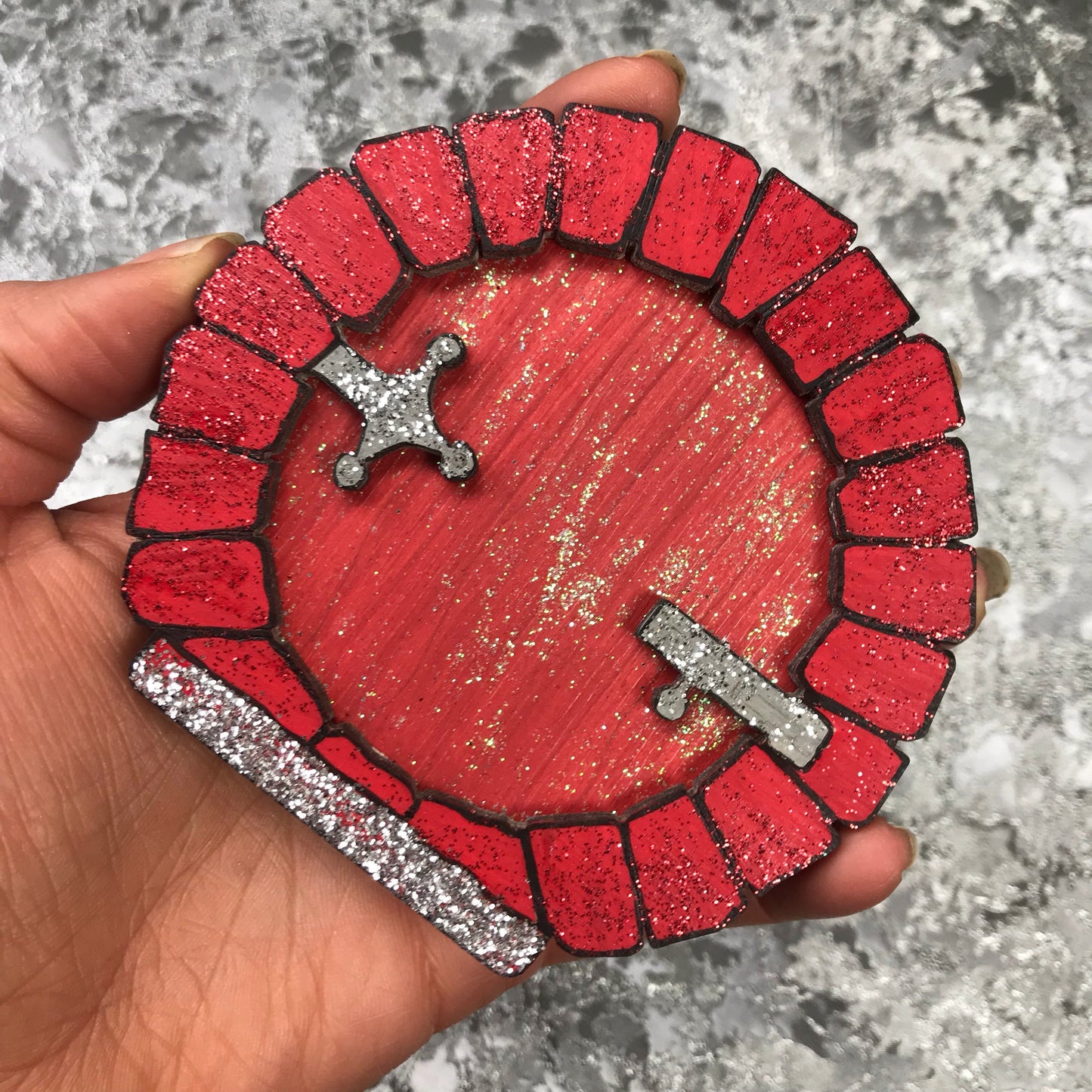 Round Christmas Elf / Fairy Door