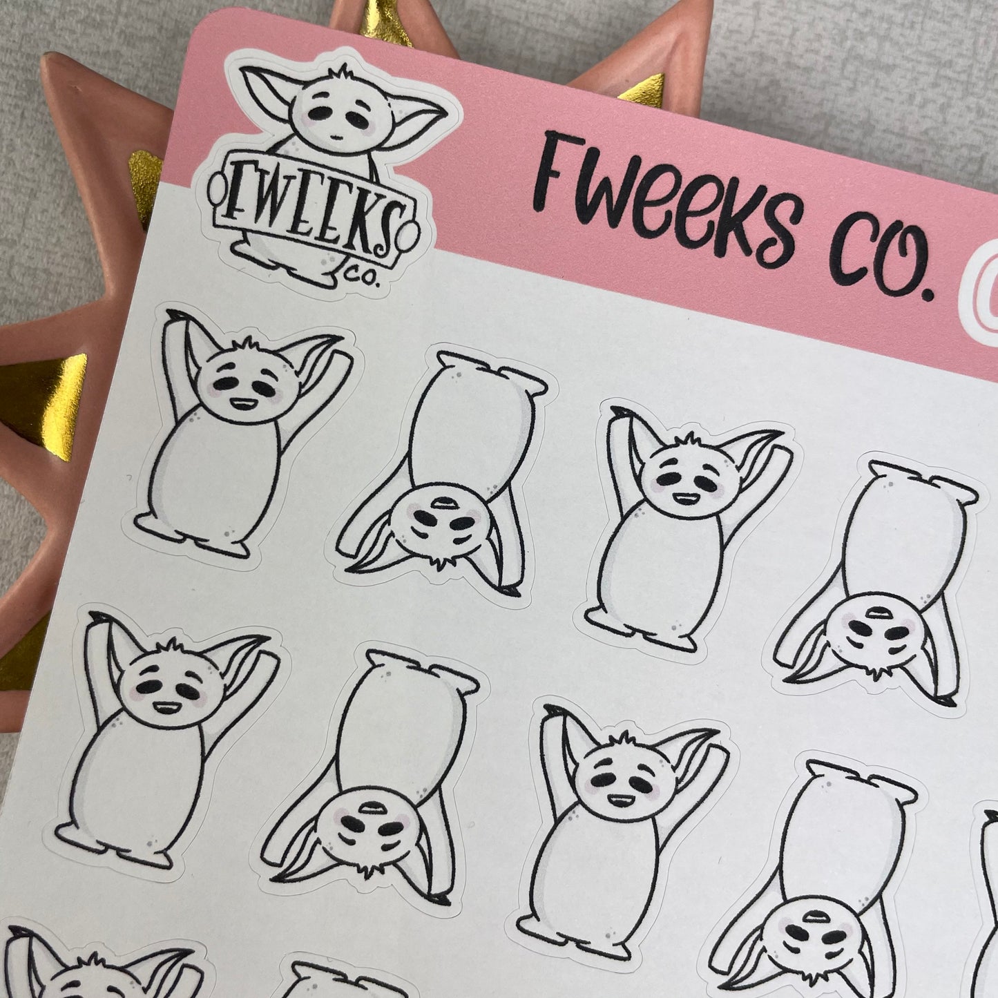Cheering / Yay Fweeks Character planner stickers / Happy Planner / Filofax / Passion Planner etc (0007)