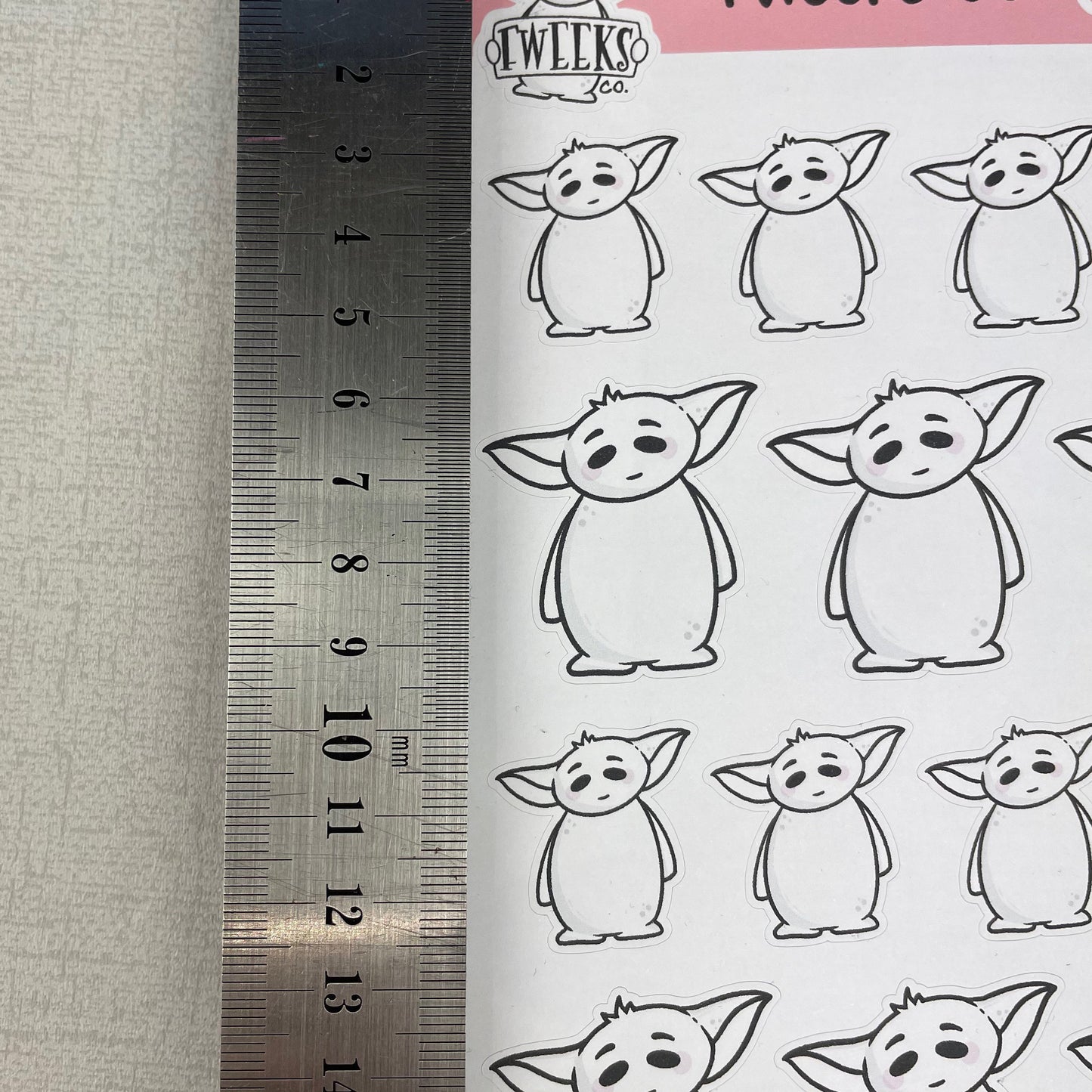 Original Fweeks Character Peeping planner stickers / Happy Planner / Hobobichi / Passion Planner etc (0001)
