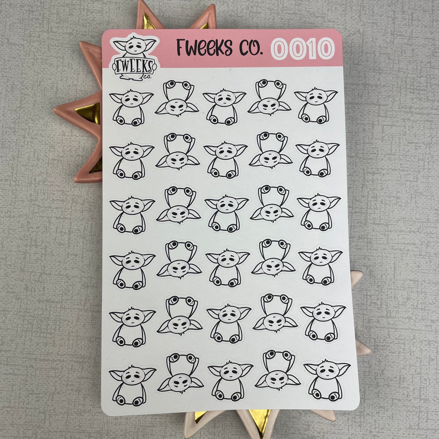 Sat down Fweeks Character Planner Stickers / Happy Planner / Hobinich / TN etc (0010)