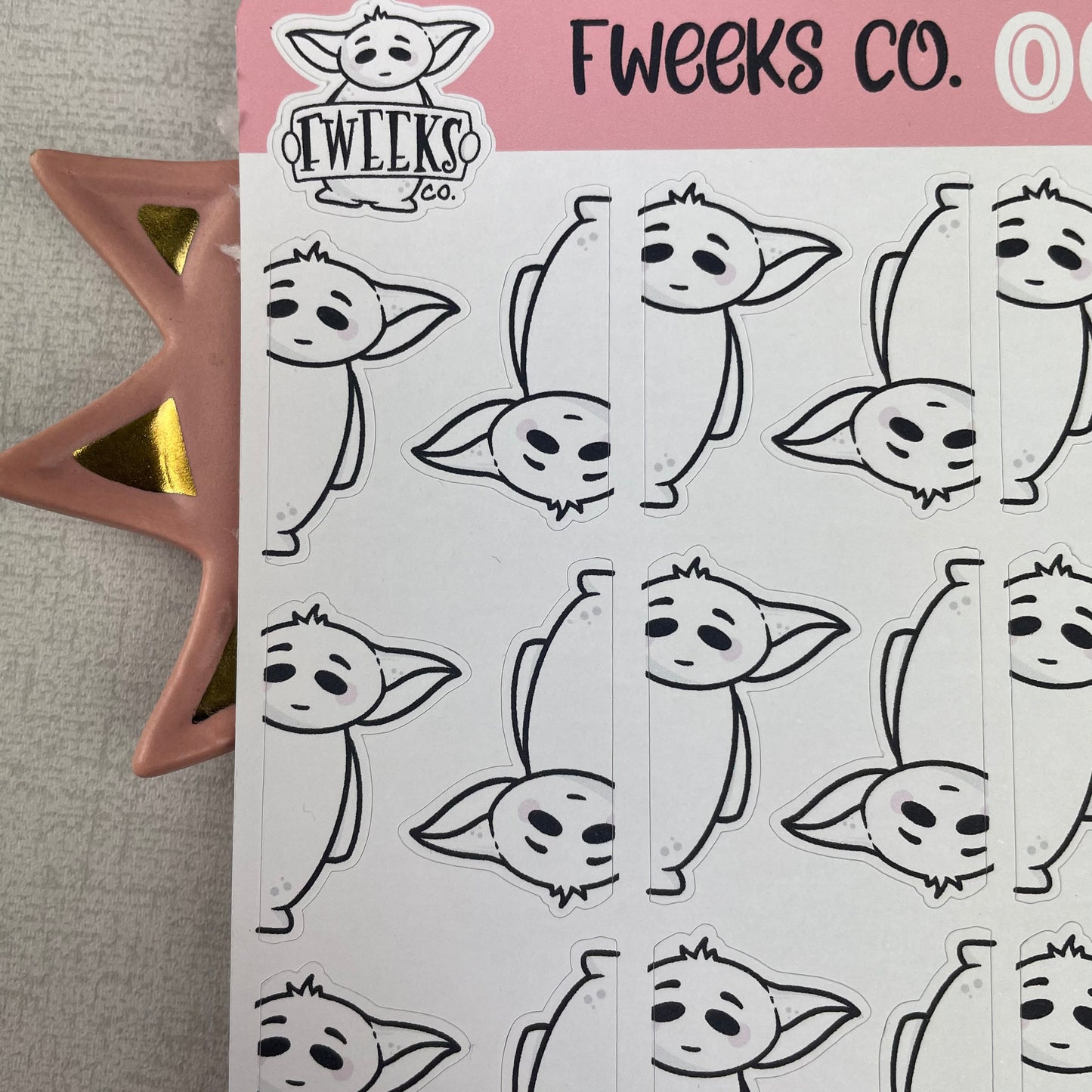 Peeping Fweeks Character Planner Stickers / Happy Planner / Hobinich / TN etc (0002)
