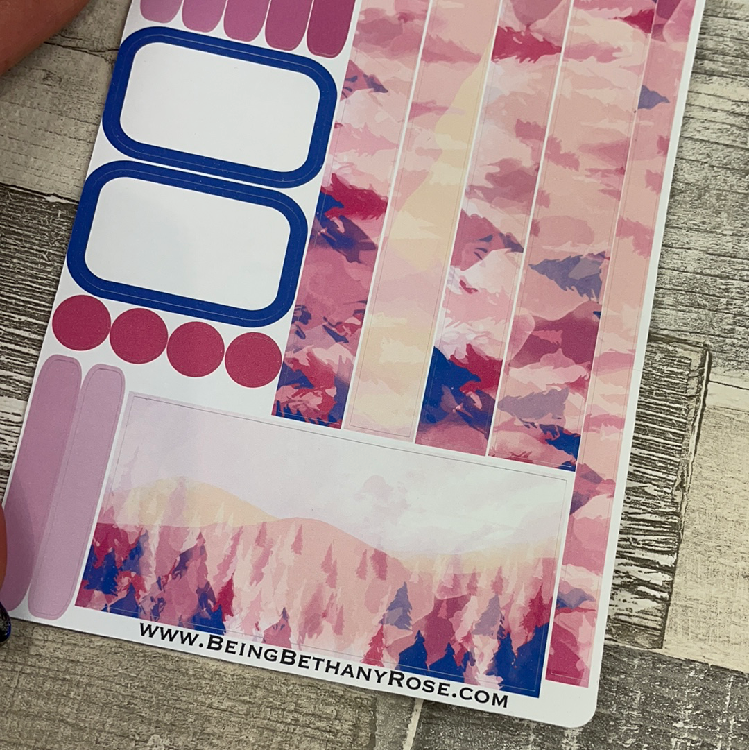 (0292) Passion Planner Daily stickers - Faded forest