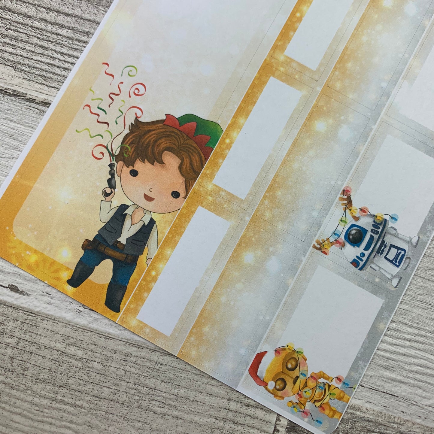 May the Force Xmas Monthly View Kit (can change month) for the Erin Condren Planners