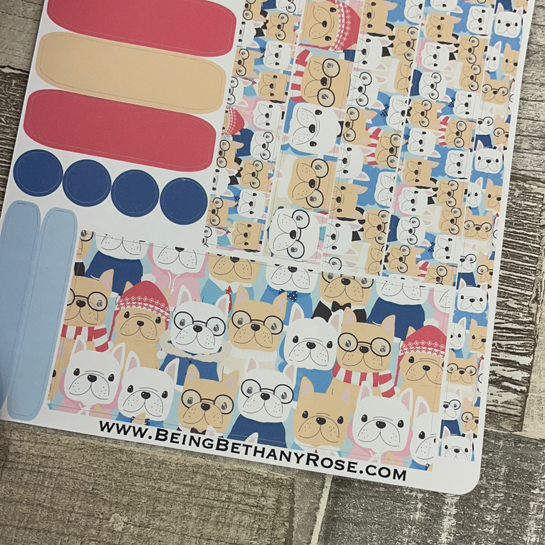 (0397) Passion Planner Daily stickers - Dog Face