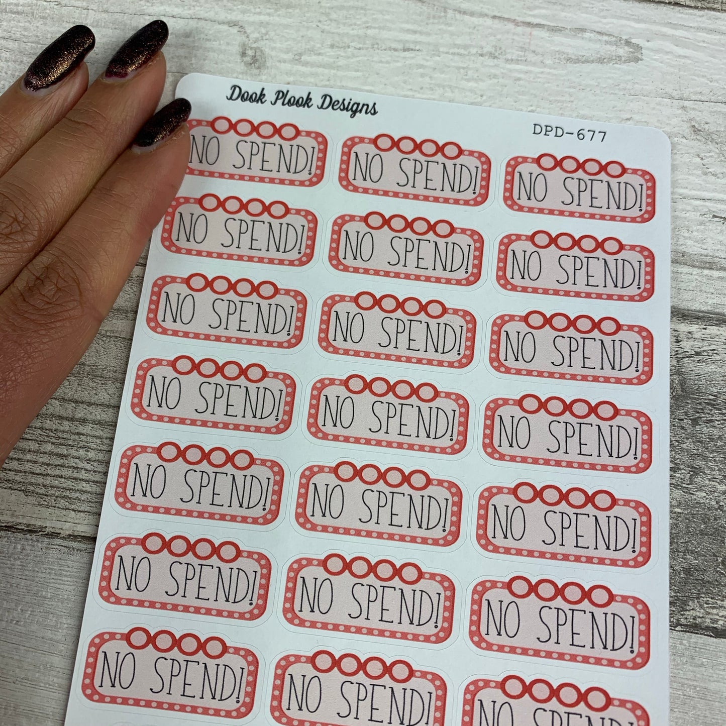 No spend billboard stickers (DPD677)