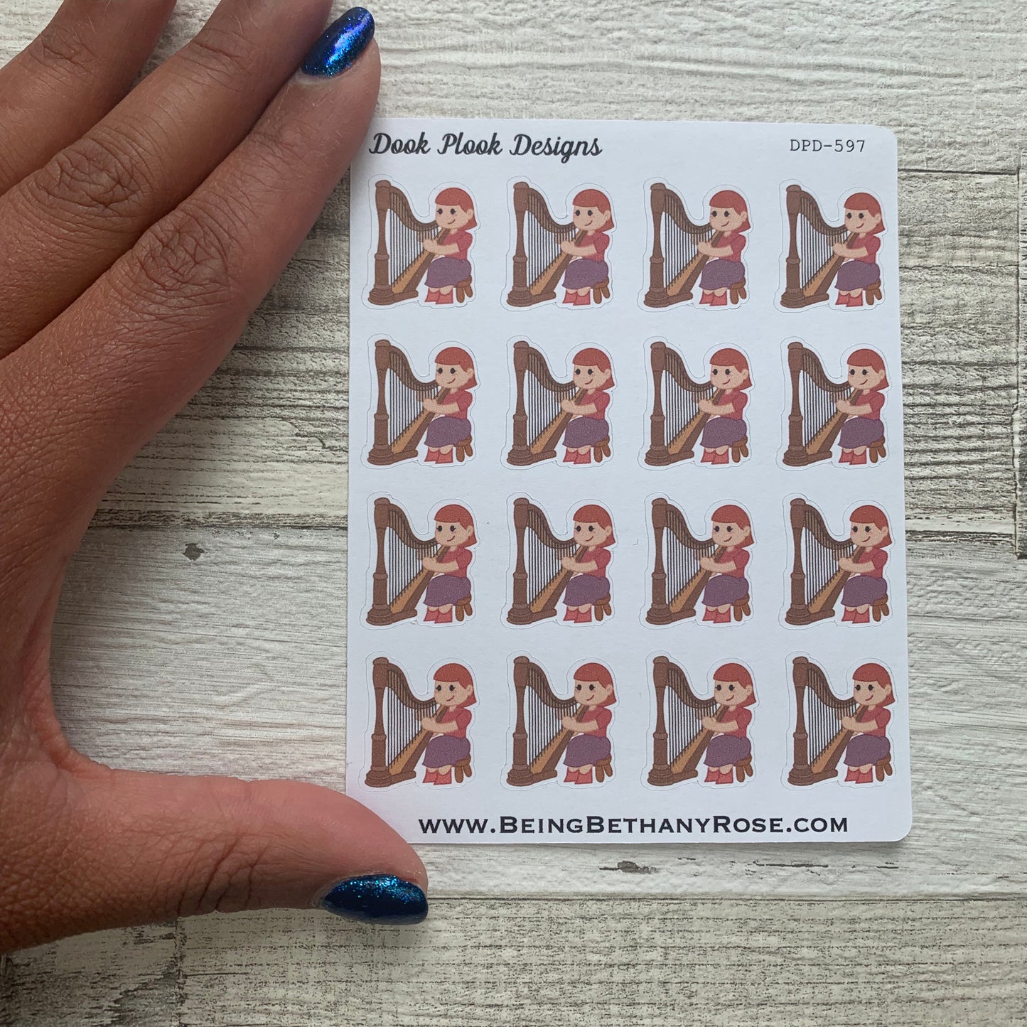 Harp stickers (DPD597)