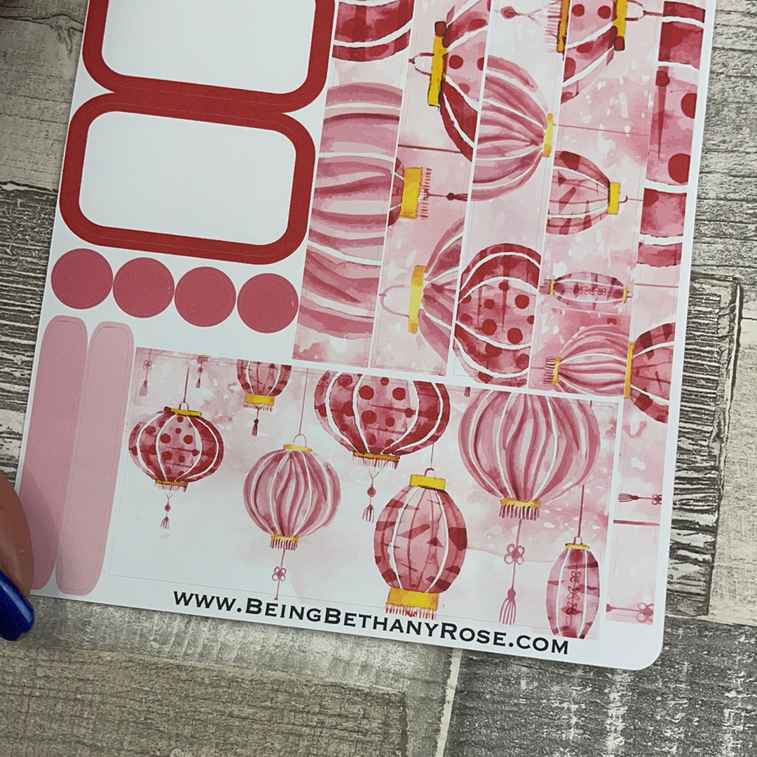 (0296) Passion Planner Daily stickers - Lantern