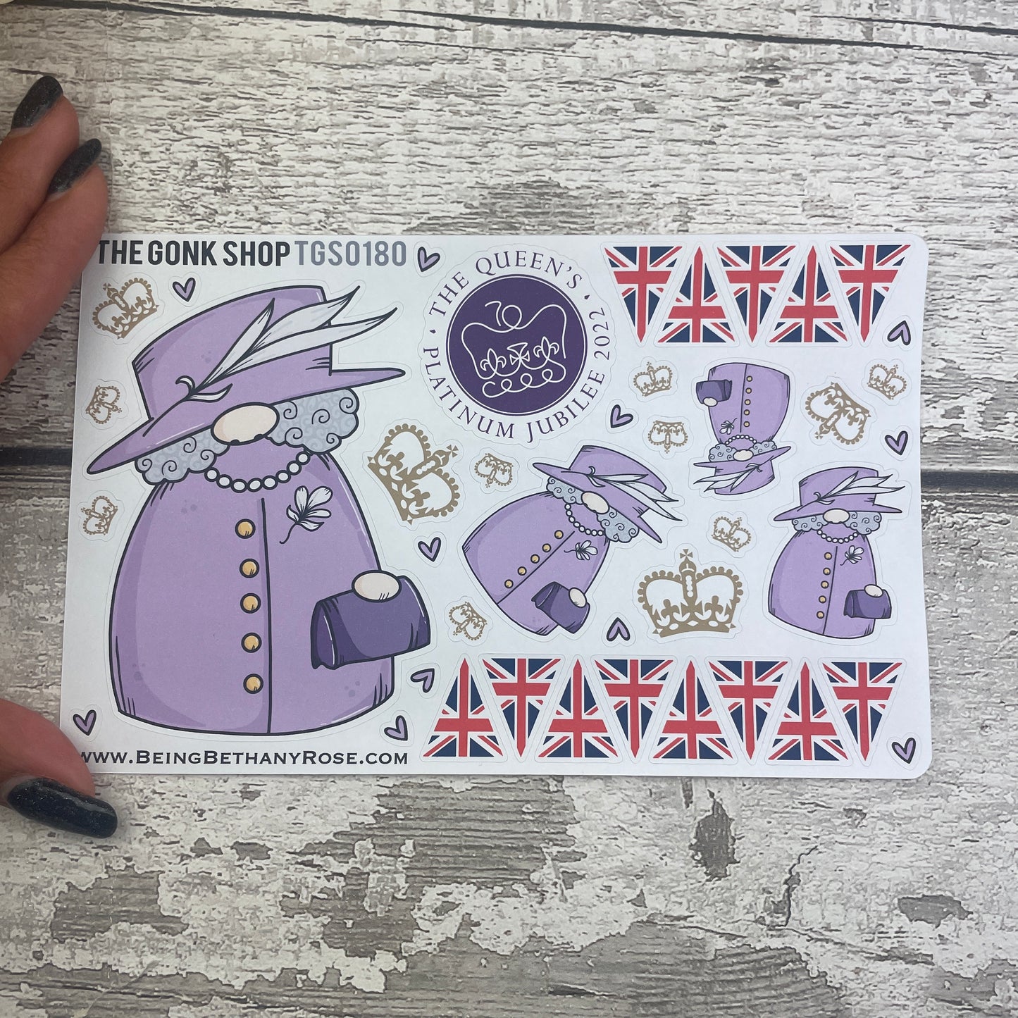 Queen Jubilee Gonk Stickers (TGS0180)