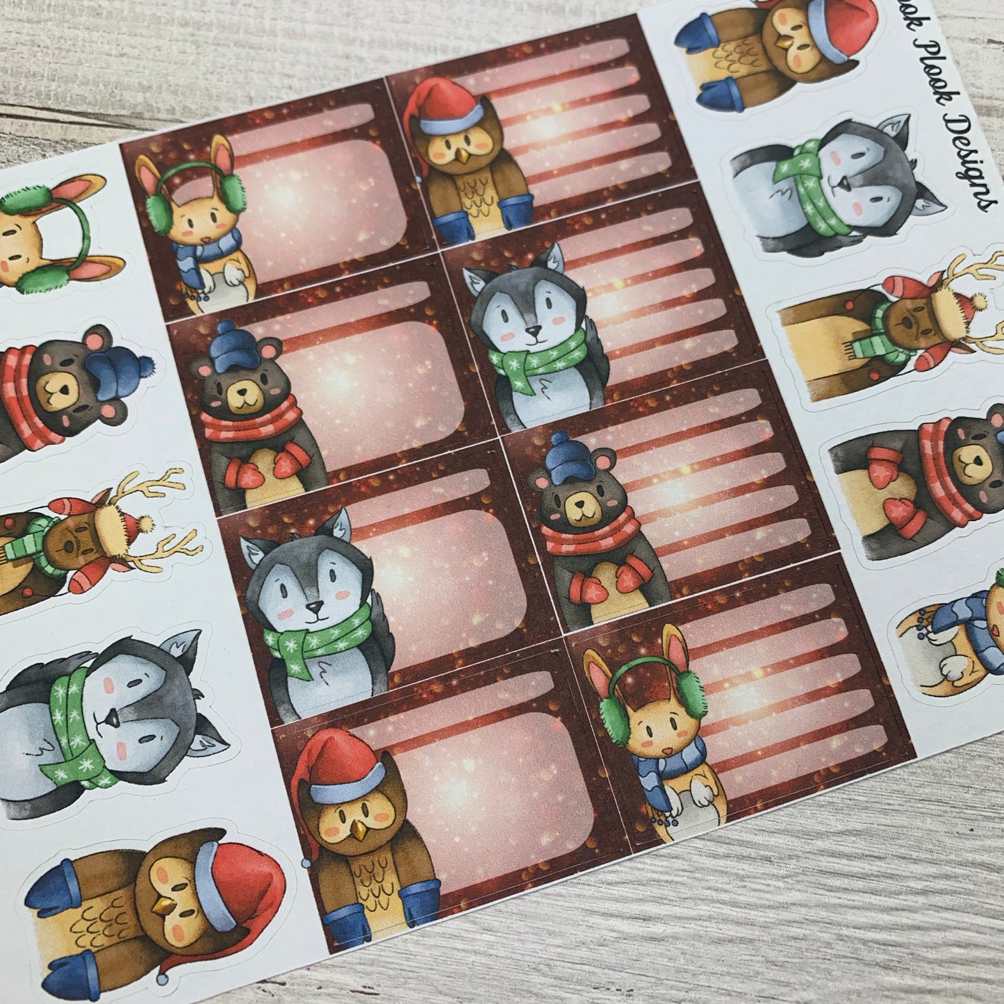 Winter Animal stickers (DPD1518)