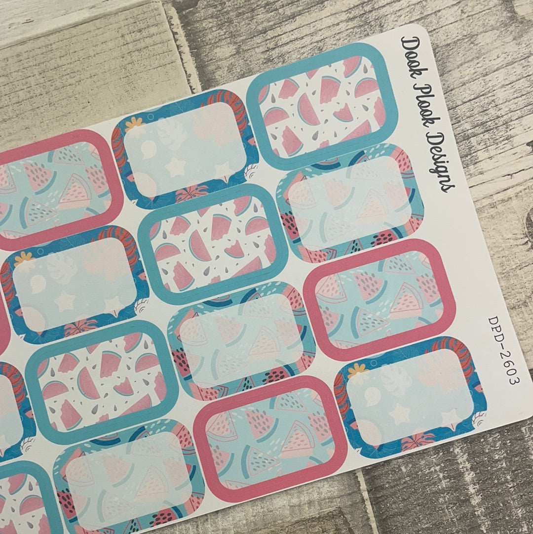 Mel half box stickers (DPD2603)
