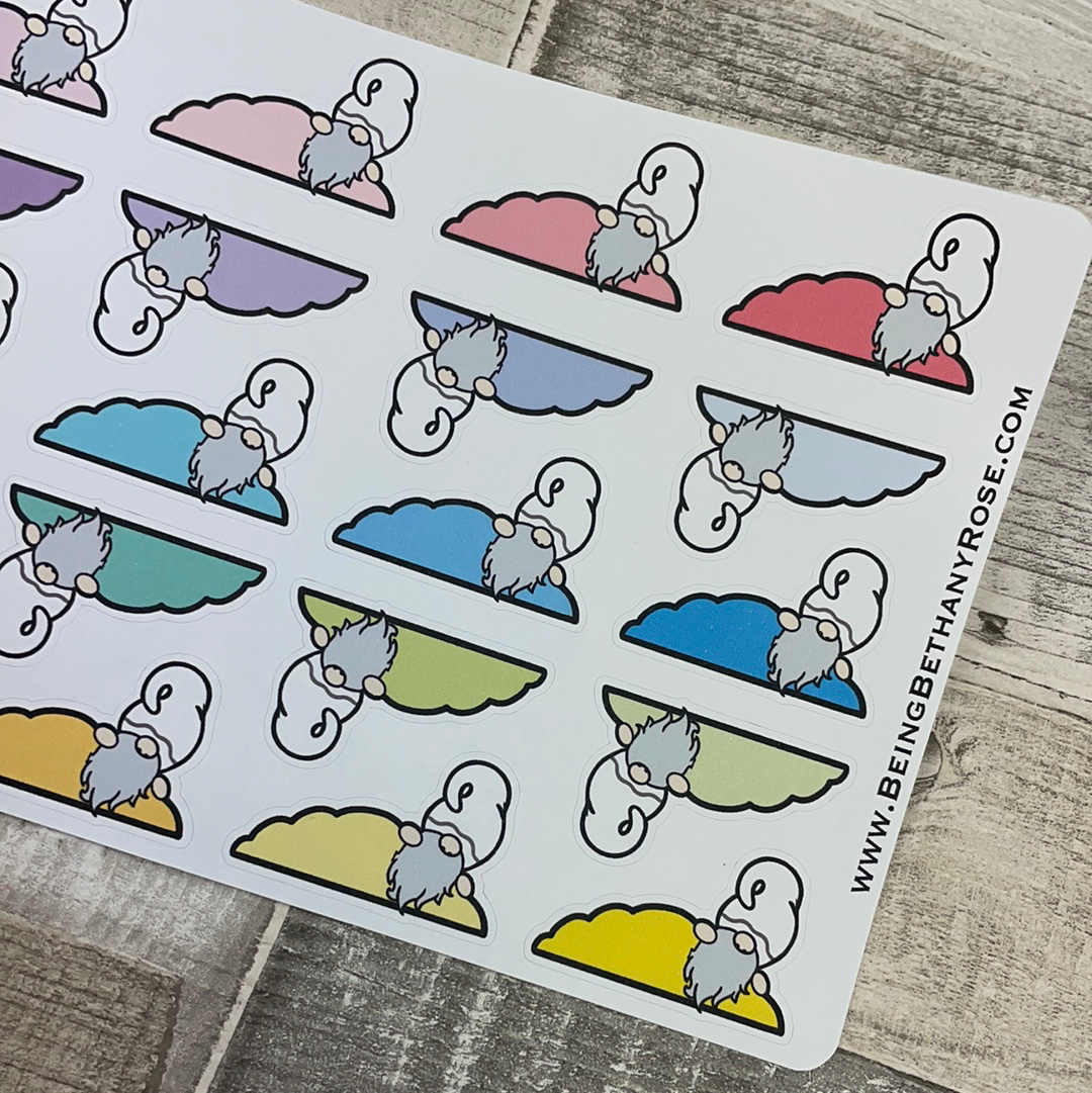 Colour Cloud Peeping Gnorman Sticker (GFT-0071)