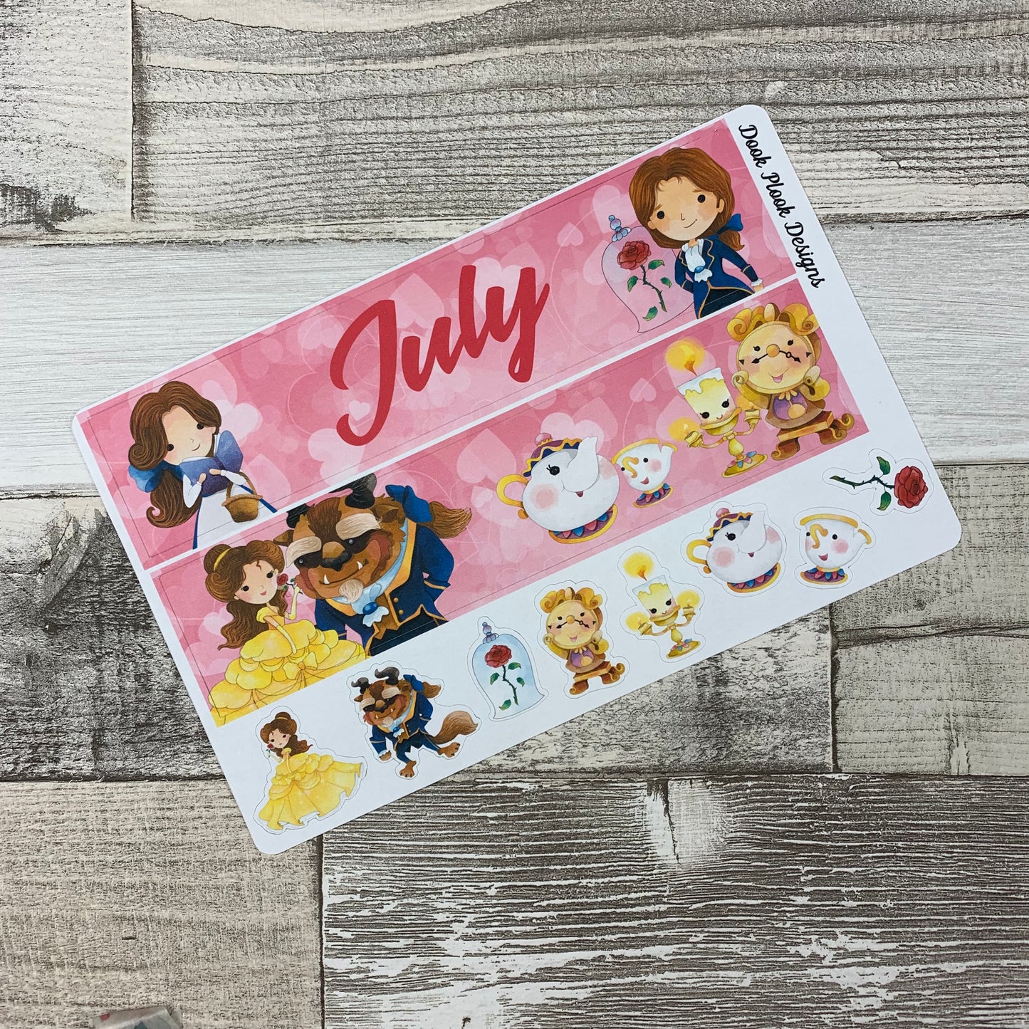 Beauty Monthly View Kit (can change month) for the Erin Condren Planners