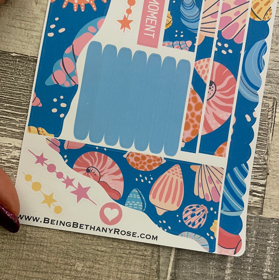 (0647) Passion Planner Daily Wave stickers - Ardella shells
