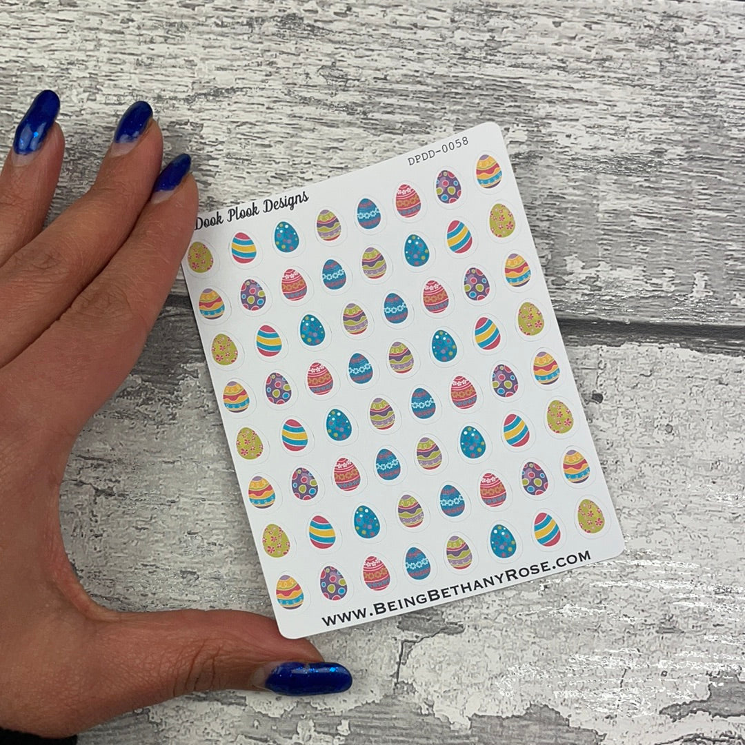 Easter Eggs stickers (Dinkies)(DPD-D058)