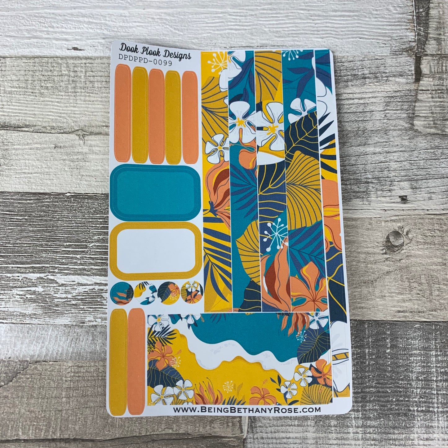 (0099) Passion Planner Daily stickers - Beach Life