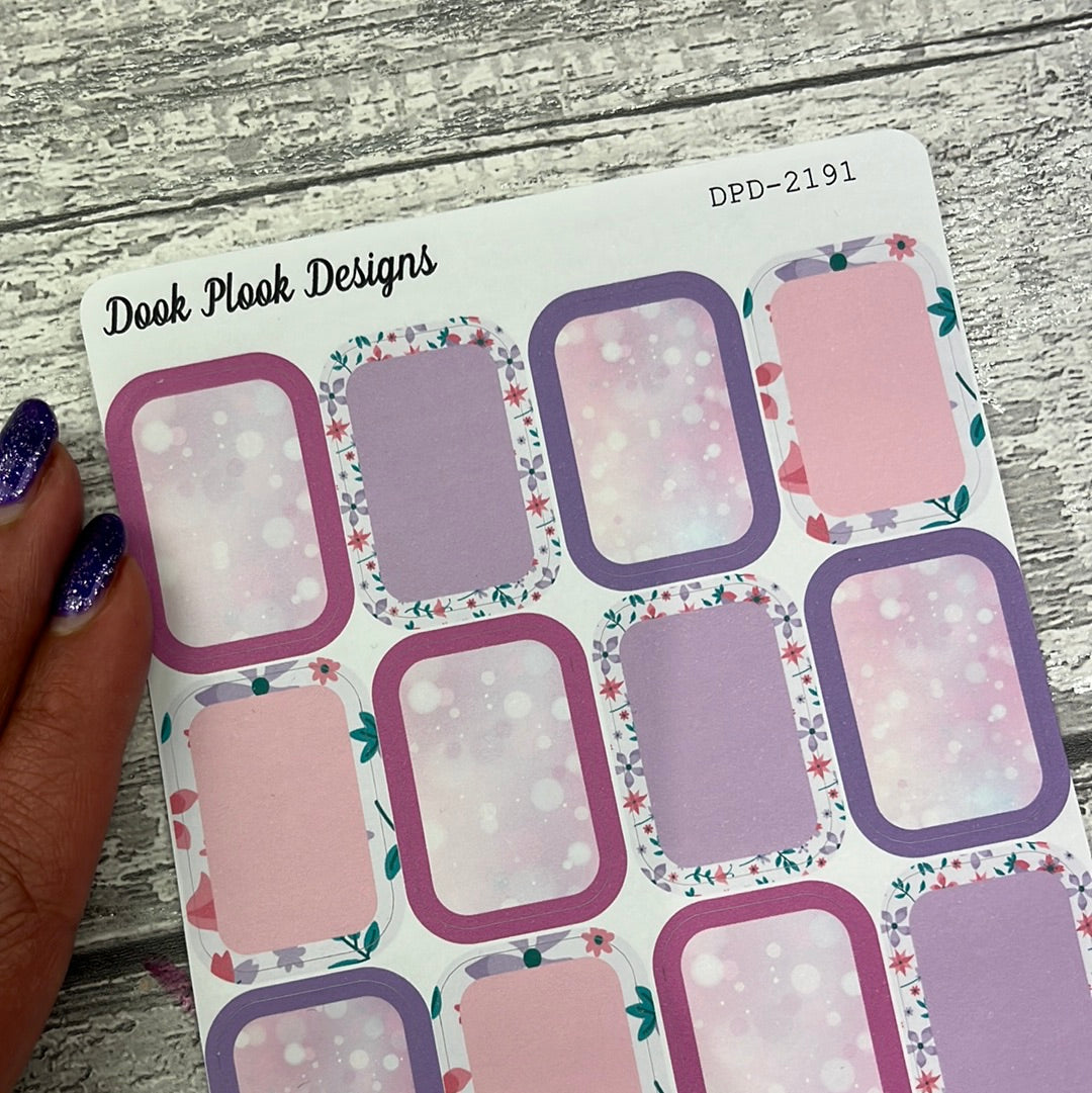 Pink Blossom Betty Half Box stickers (DPD2191)