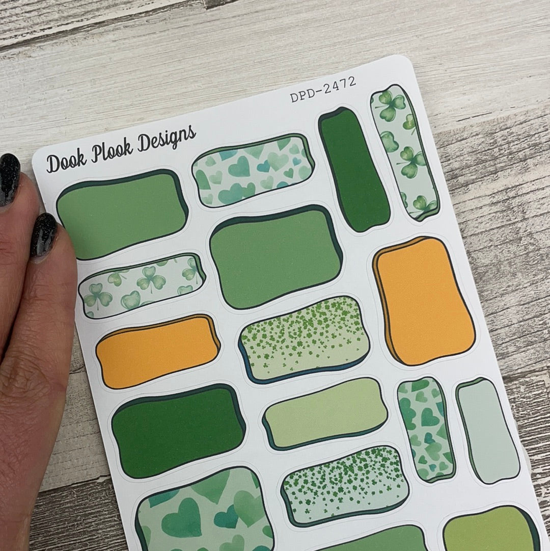 Quinn Hand drawn box stickers - St Patricks Day (DPD2472)
