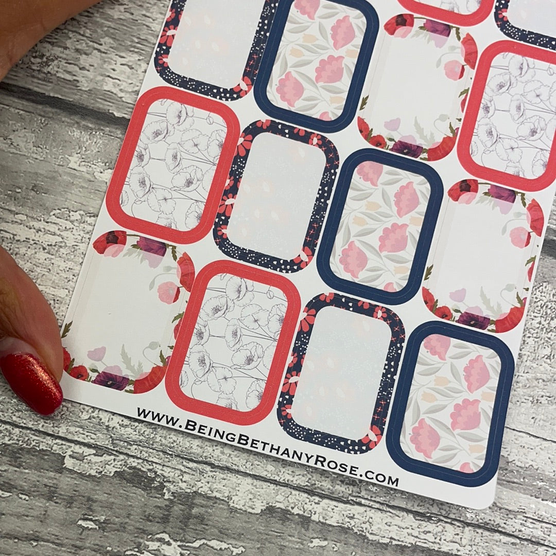 Polly Poppy half box stickers (DPD2767)