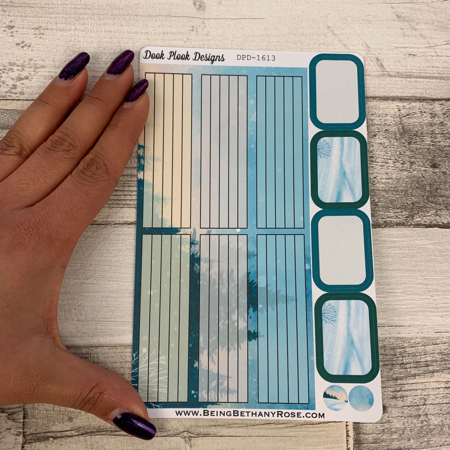 Winter Morning Passion Planner Week Kit (DPD1613)