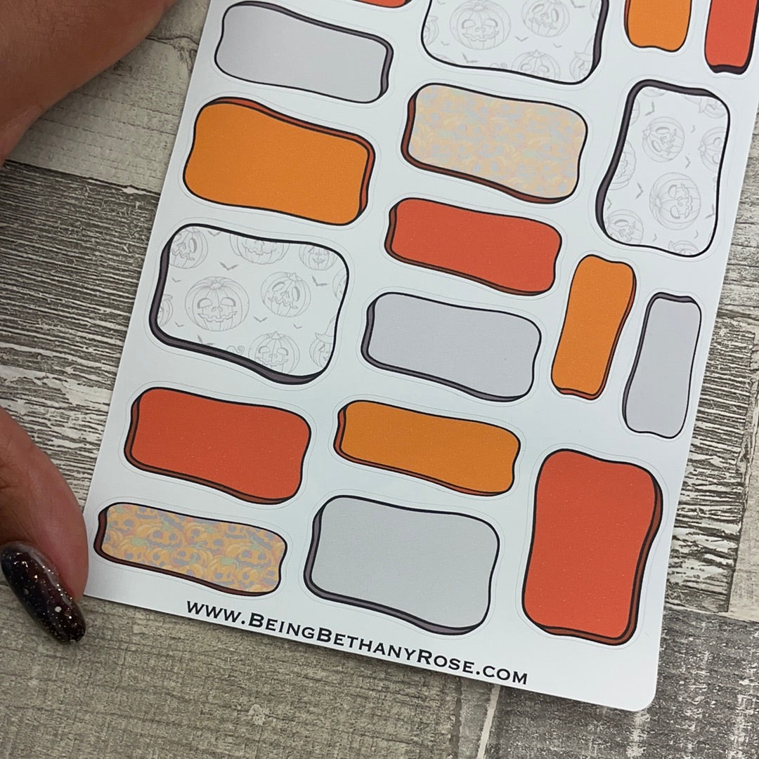 Halloween Hand drawn box stickers (DPD2309)