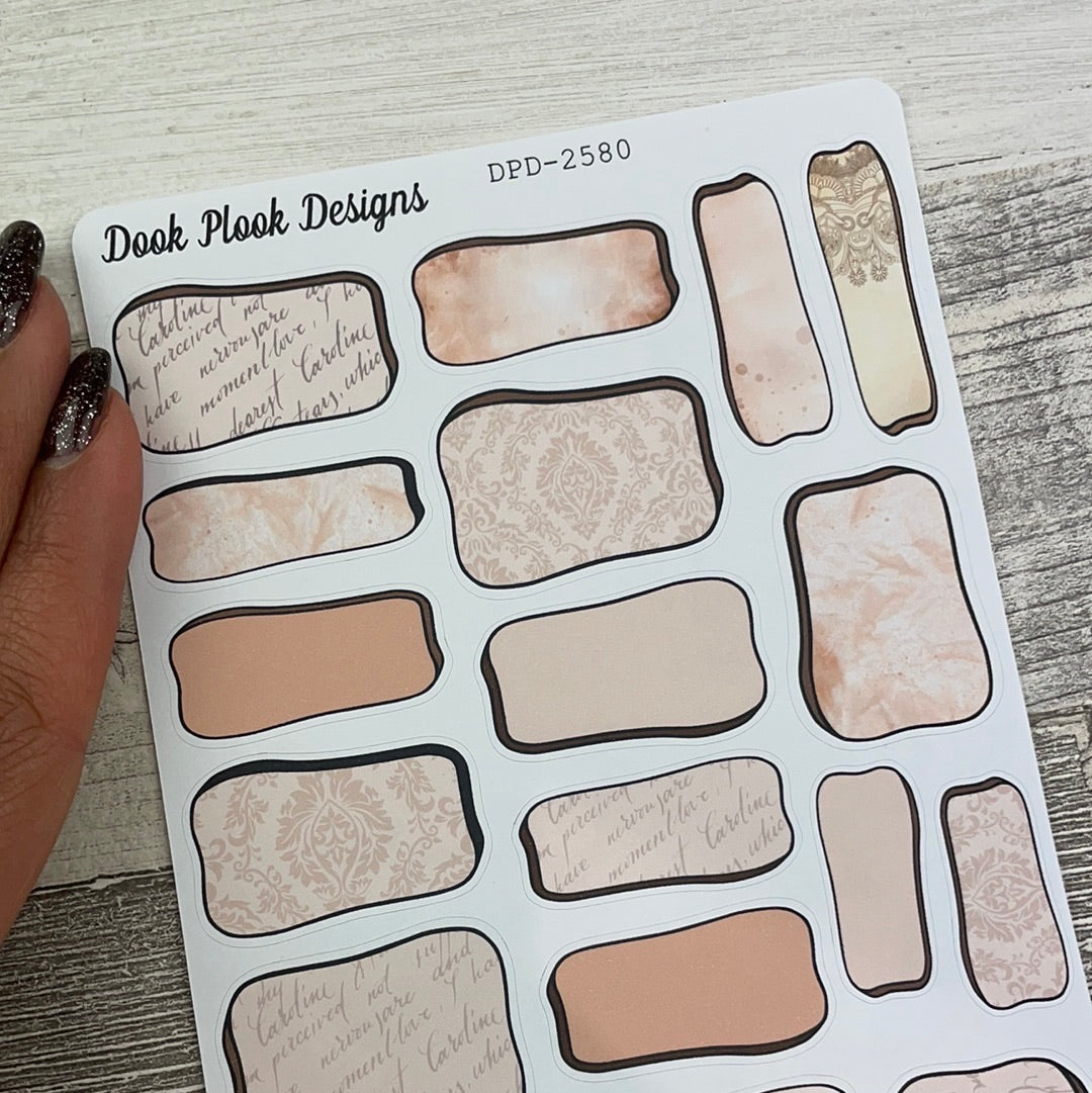 Paige Hand drawn box stickers (DPD2580)