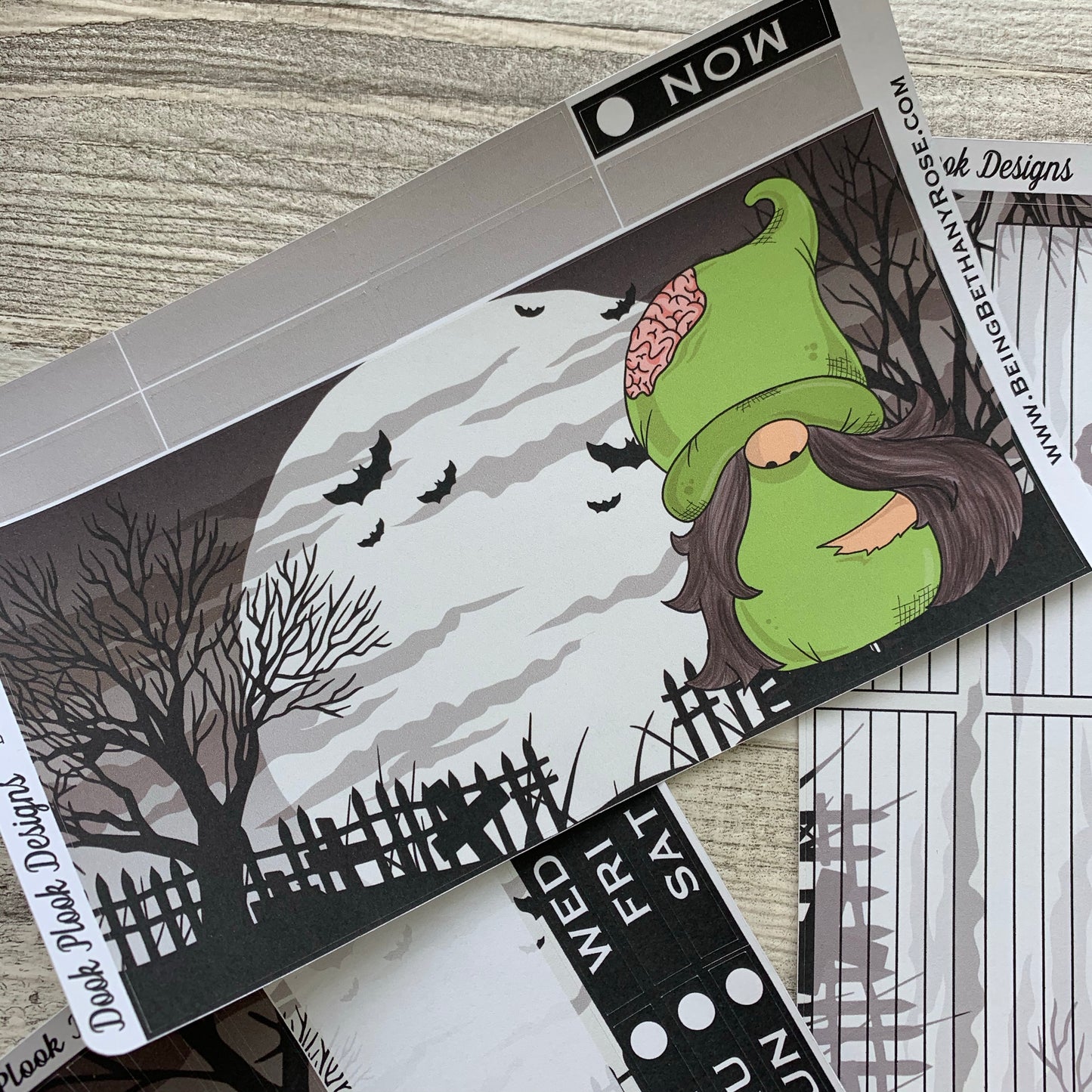 Zombie Scary Night Passion Planner Week Kit (DPD1831)