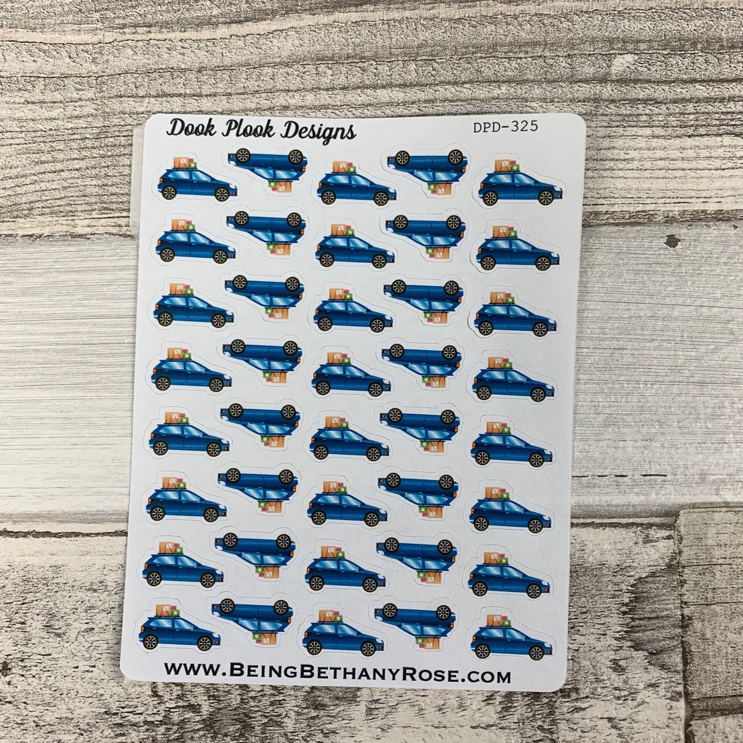 Packed car stickers (DPD325)