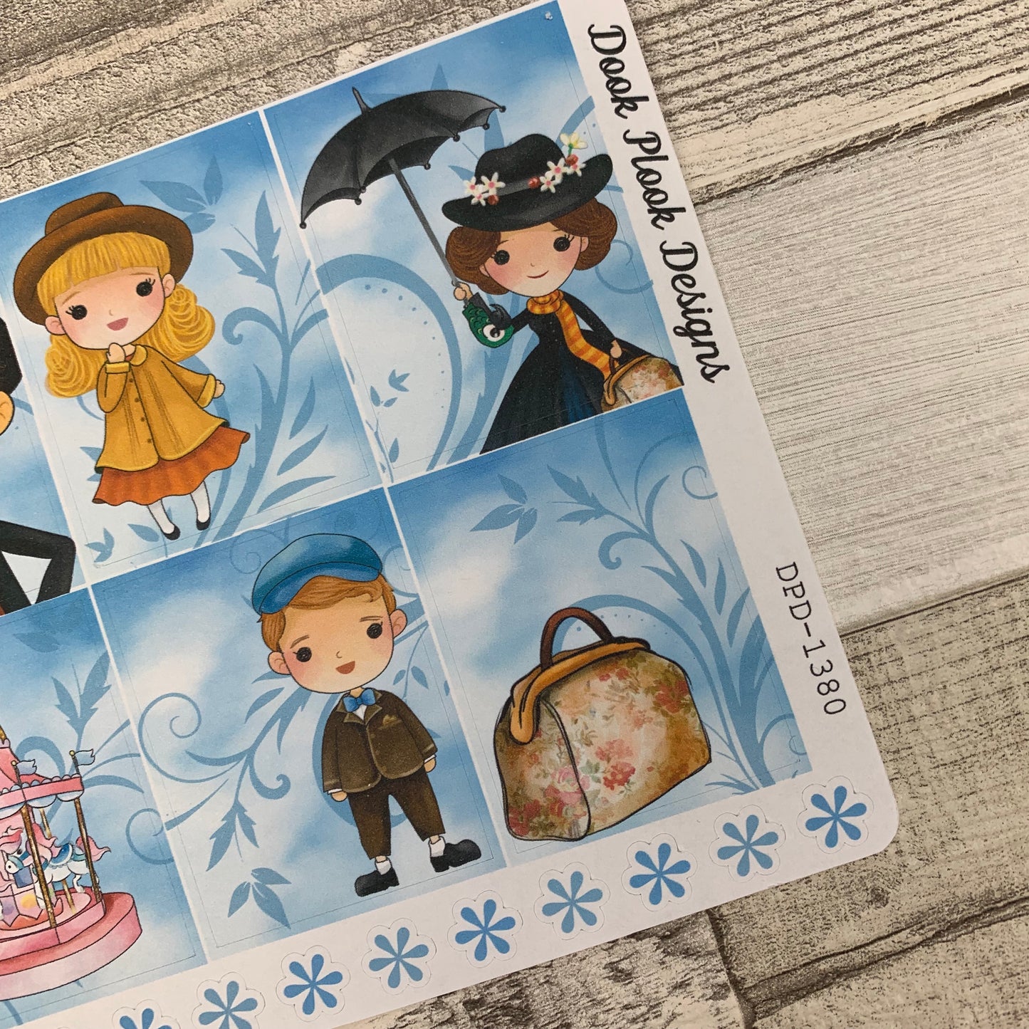 Spoon Full of Sugar (full) boxes for Erin Condren vertical (DPD1380)