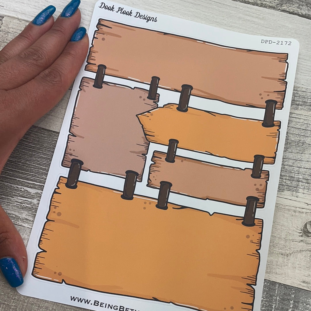 Bullet journal blank signs stickers (DPD2172)