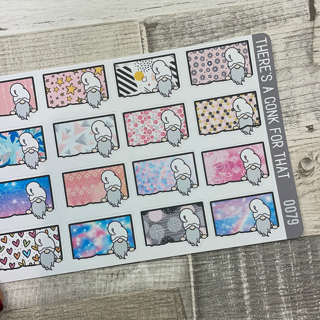 Pattern Ripped Peeping Gnorman Sticker (GFT-0079)