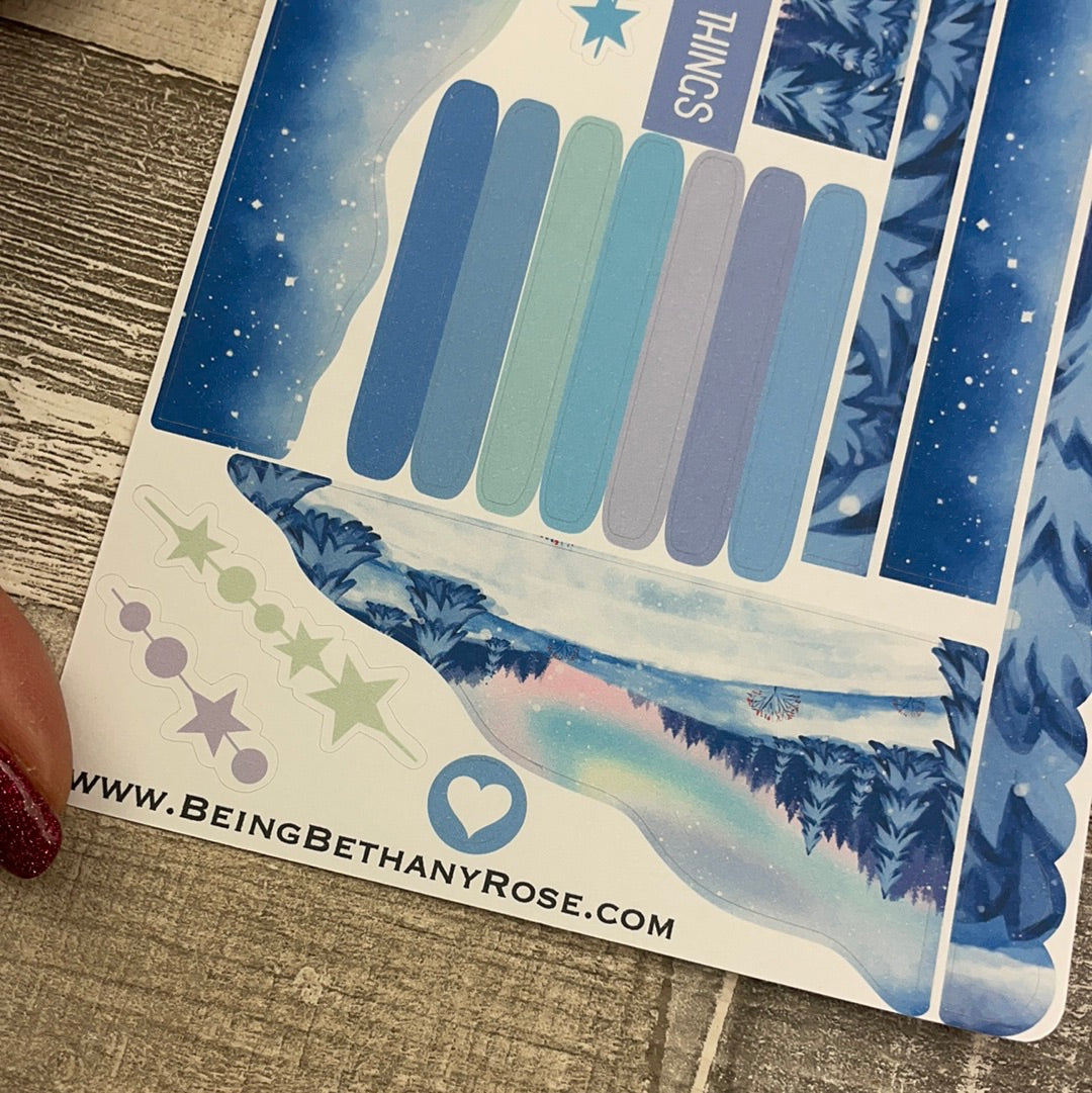 (0633) Passion Planner Daily Wave stickers - Mabel Aurora