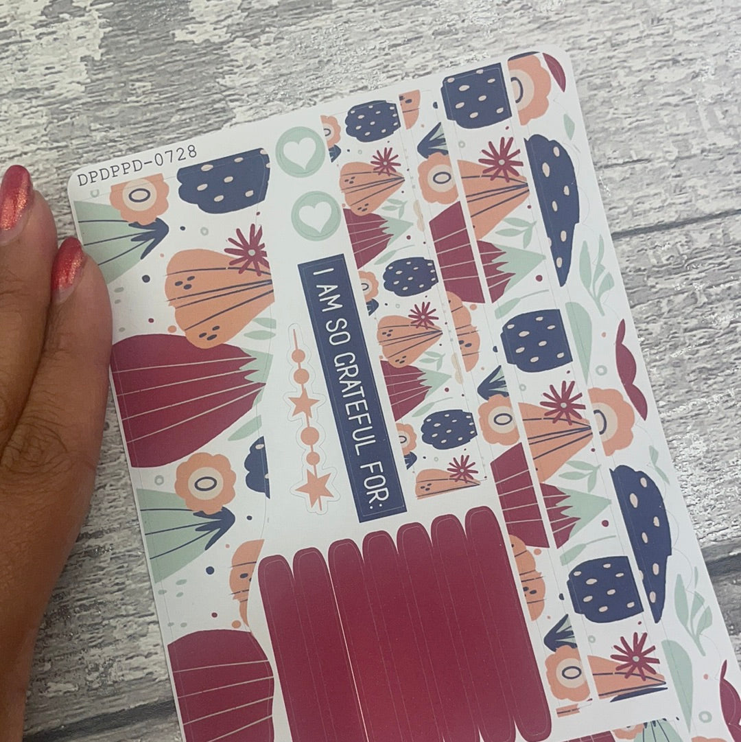 (0728) Passion Planner Daily Wave stickers - Rue