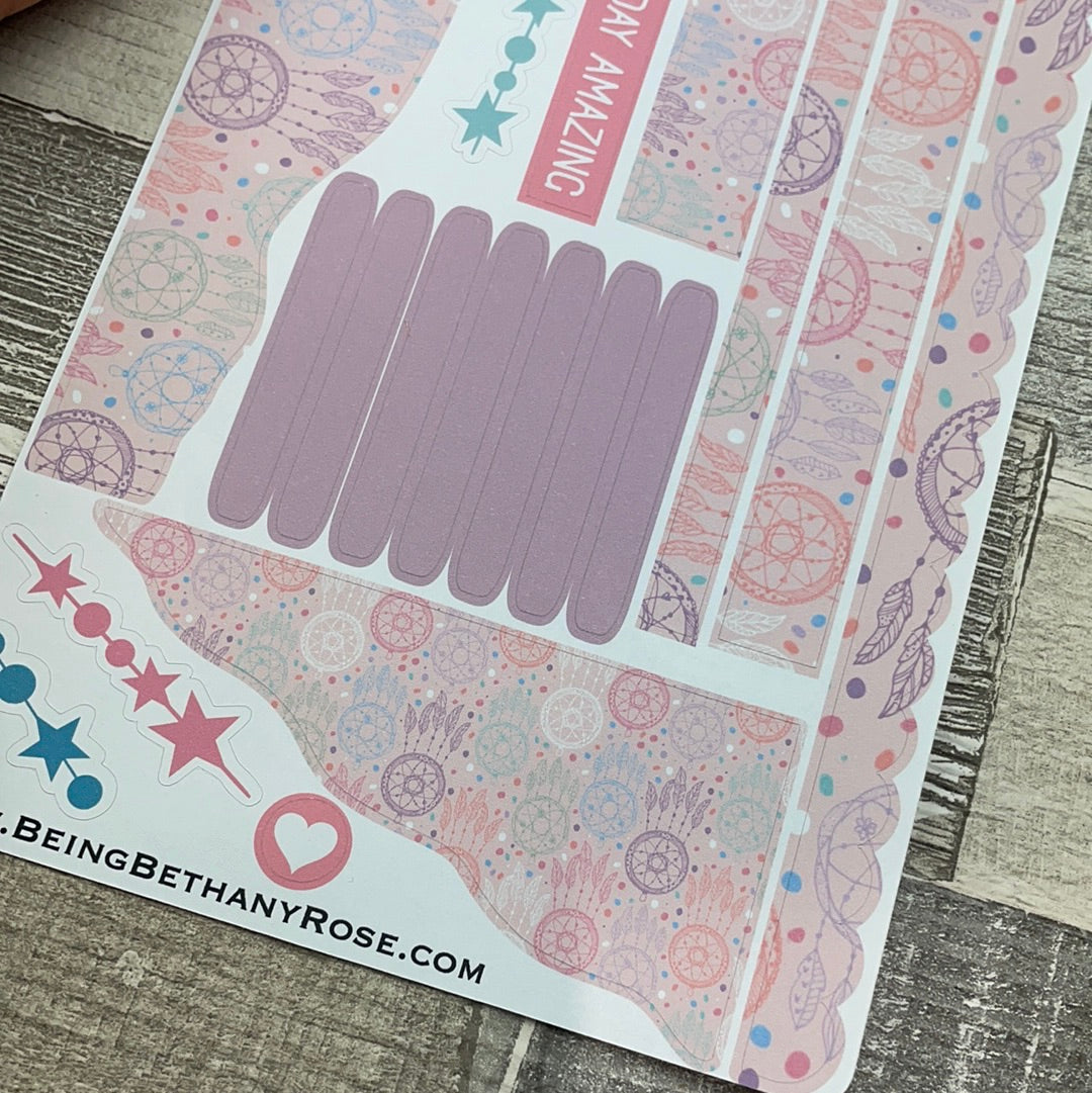 (0537) Passion Planner Daily Wave stickers - Faded Dreams