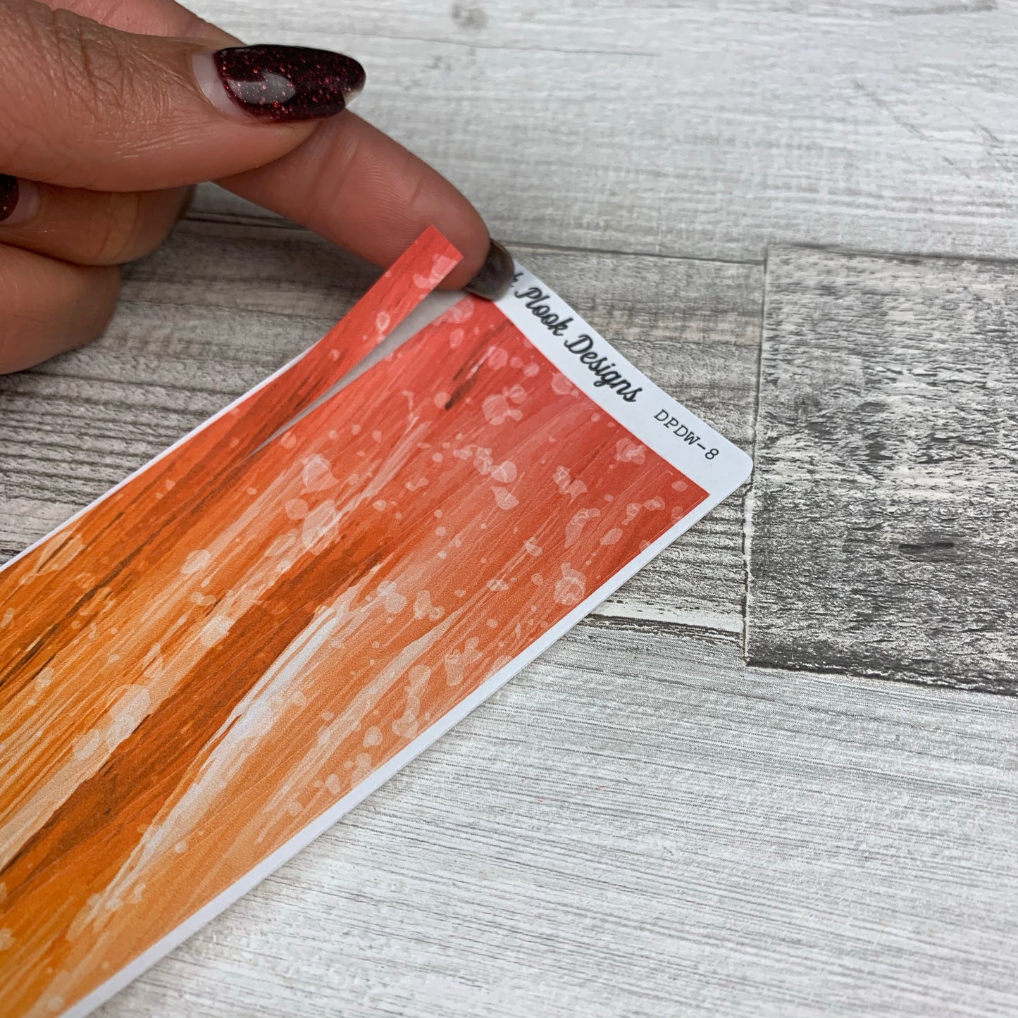 Passion Planner Hour Cover up / Washi strip stickers Sunset Strokes (DPDW-8)