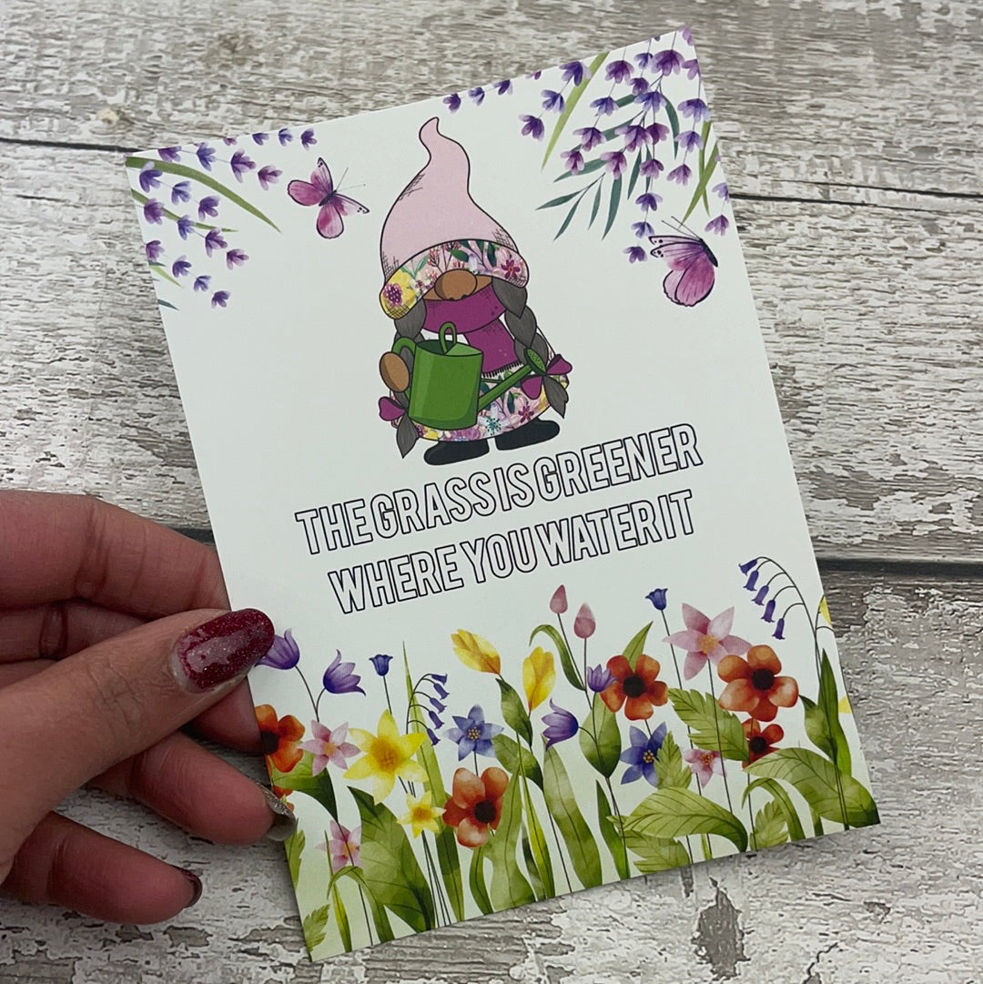 Postcard - The Grass is Greener