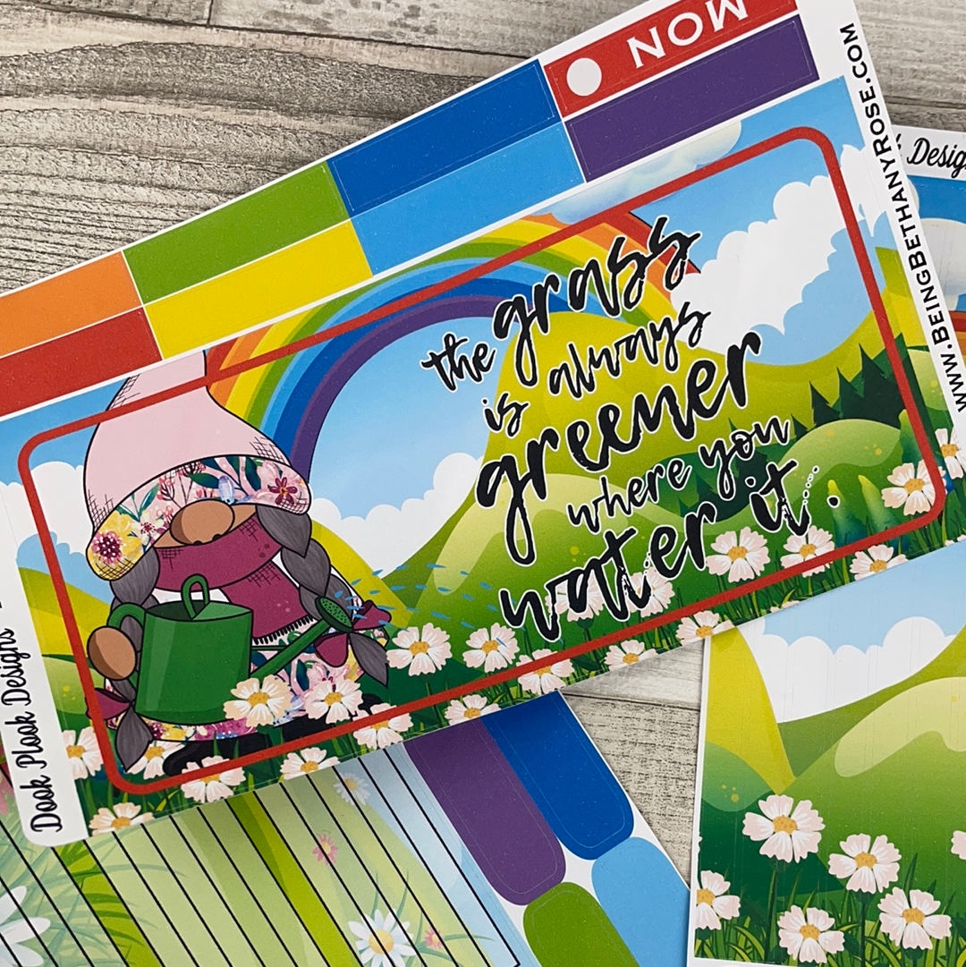Rainbow Gardening with quote Passion Planner Week Kit (DPD1995a)