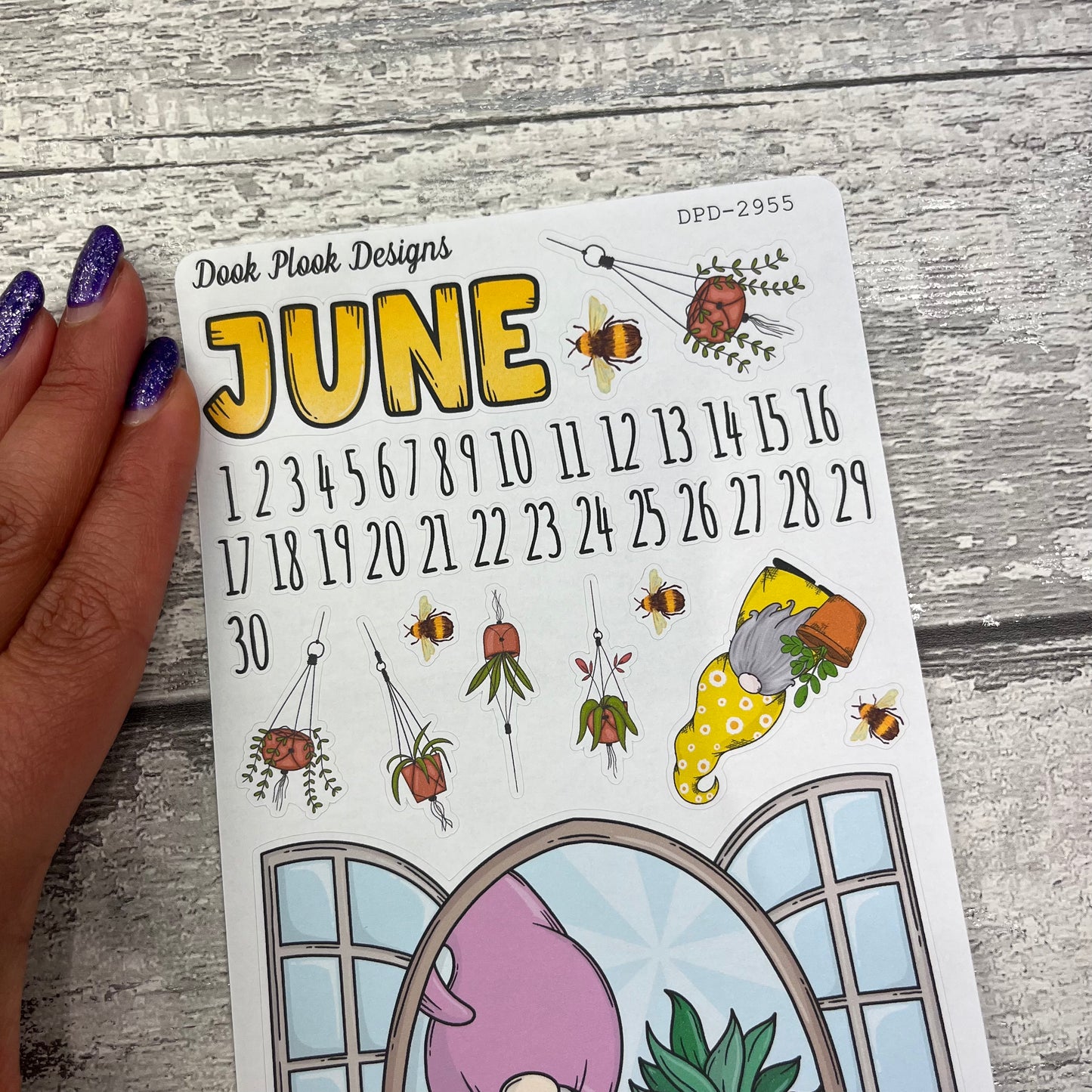 June Journal planner stickers (DPD2955)
