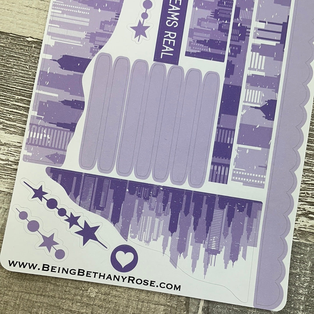 (0579) Passion Planner Daily Wave stickers - Make Your Dreams Real