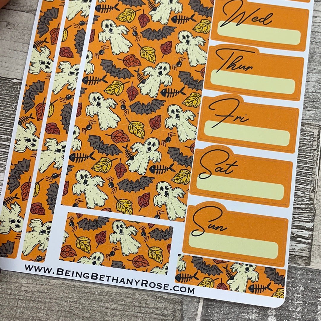 One sheet week medium passion planner stickers - Autumn Ghosts (DPD2303)