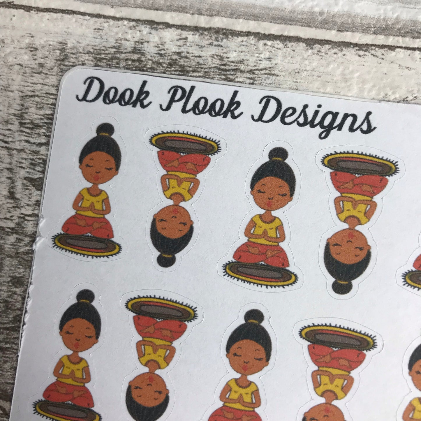Meditate / meditation stickers (DPD826a)