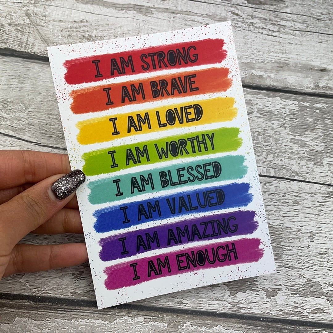 Postcard - I am affirmations