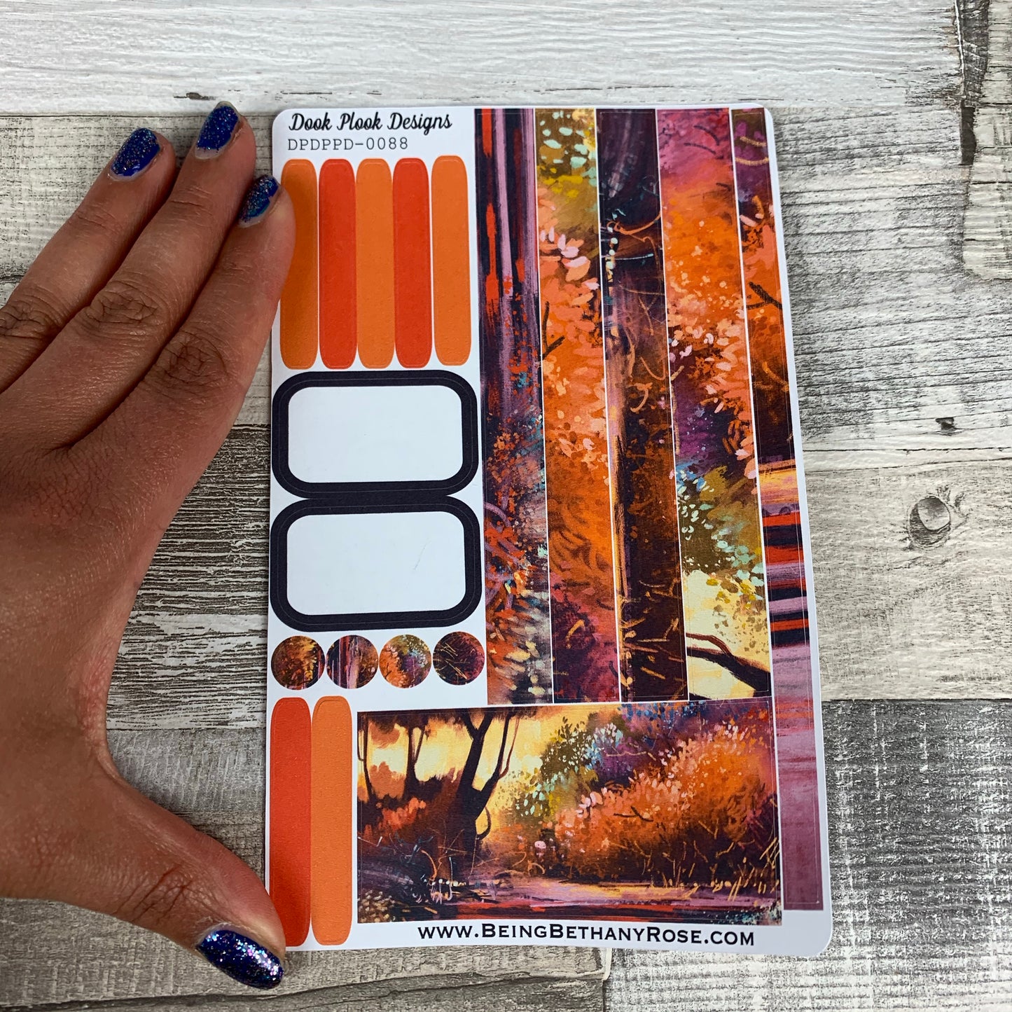 (0088) Passion Planner Daily stickers - Warm countryside