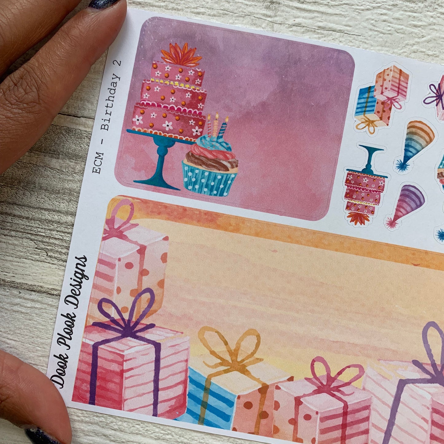 Erin Condren Month Note Pages (Birthday)