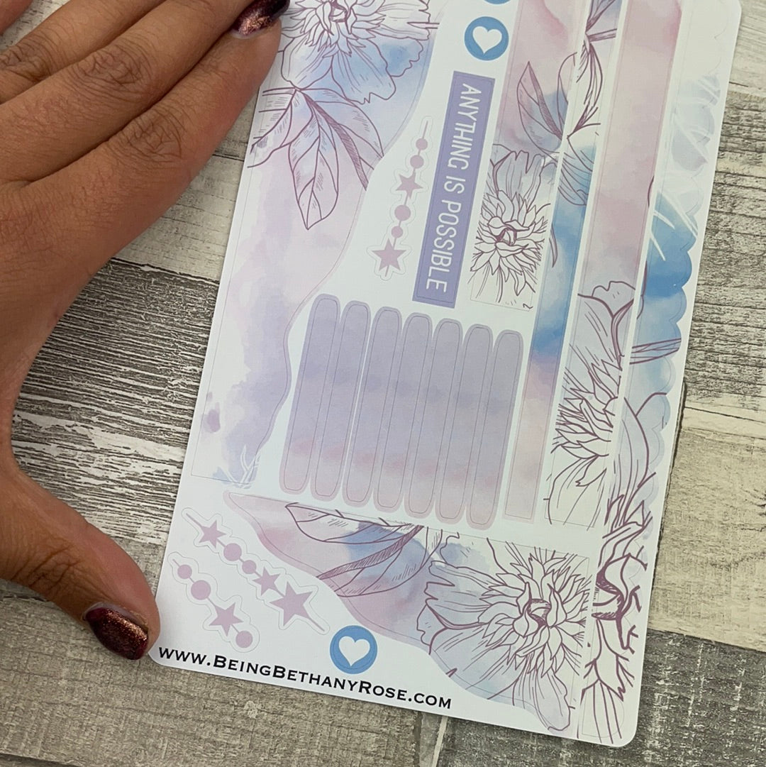(0581) Passion Planner Daily Wave stickers - Anything is Possible