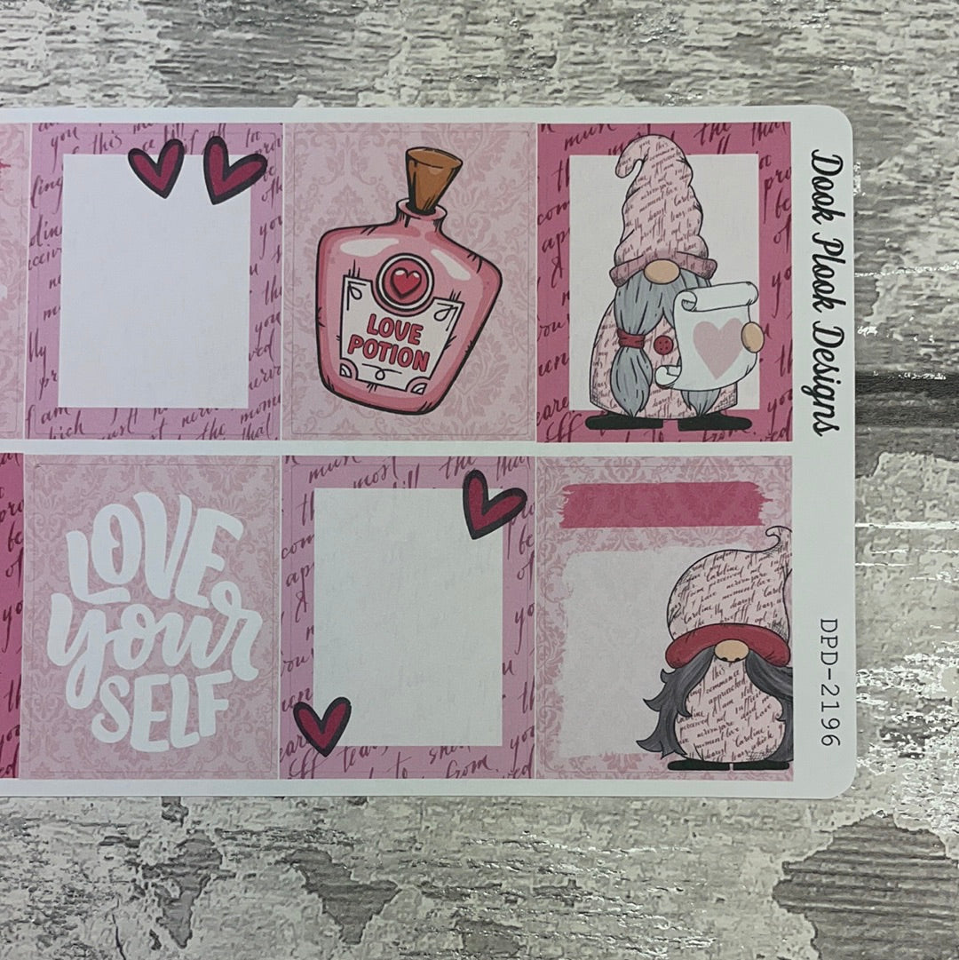 Pink Paige (Love Letters) Gonk full box stickers for Standard Vertical (DPD2861)