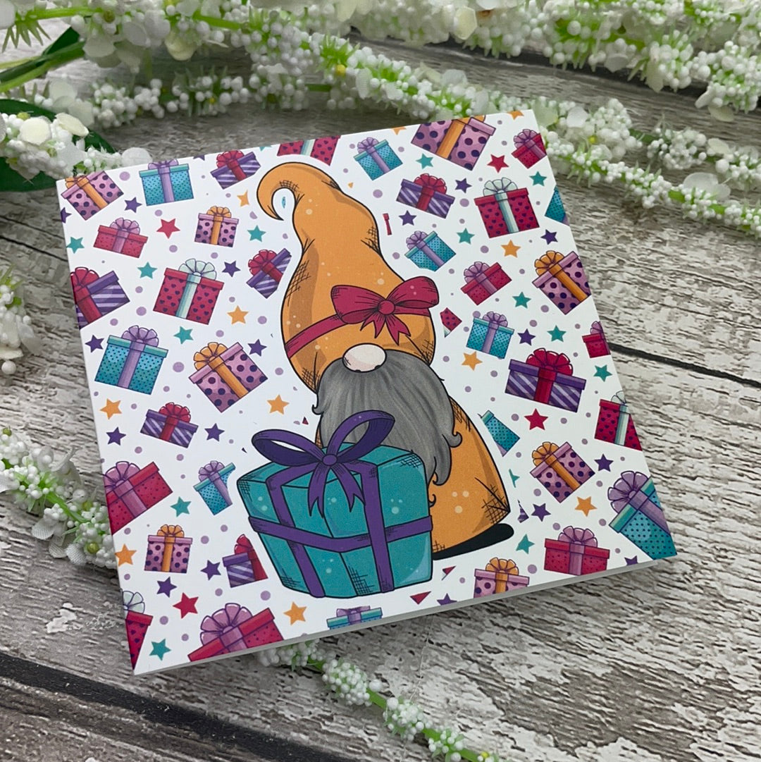 Greetings Card - Gonk Present