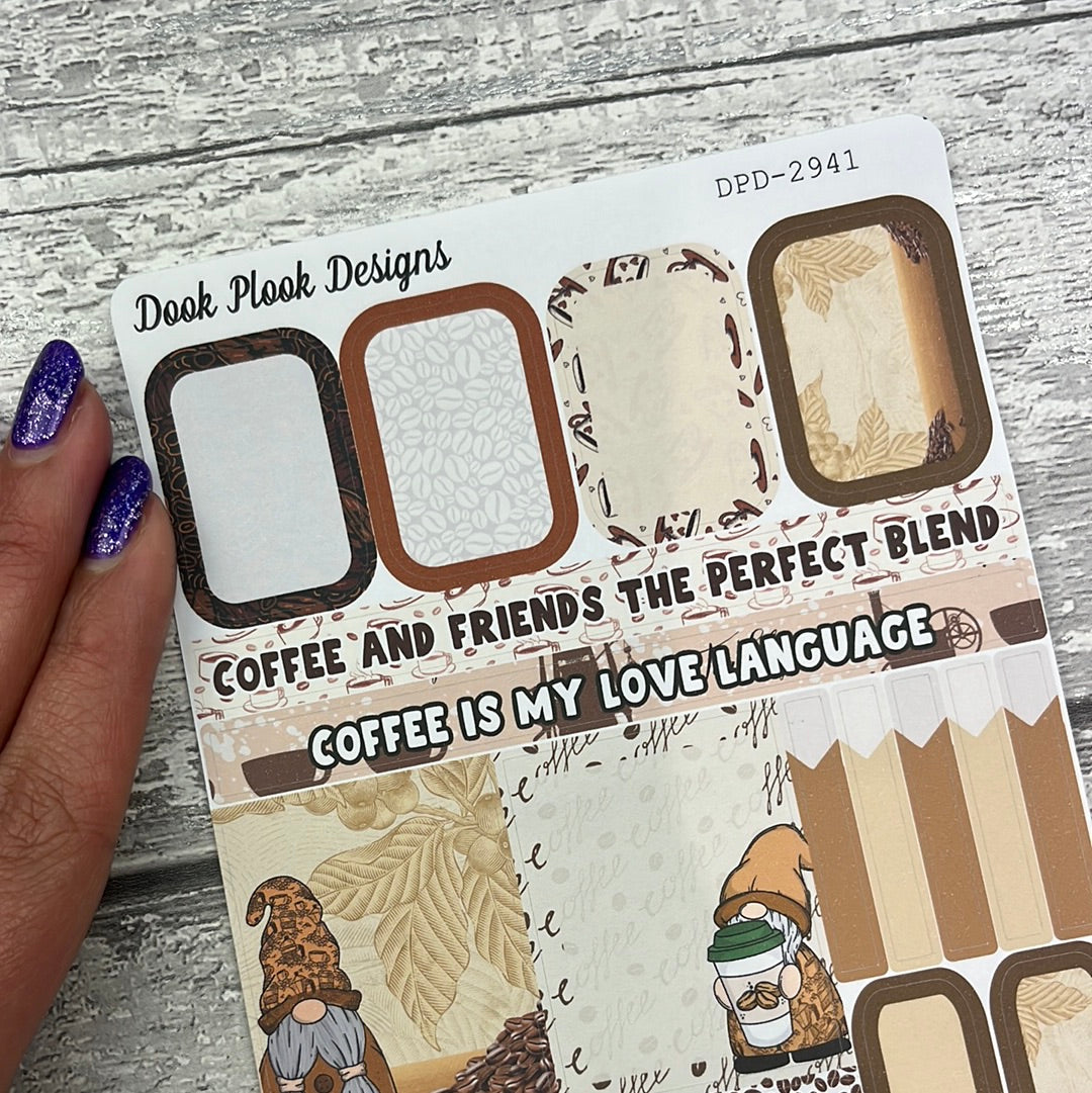 Lottie Coffee Functional / Boxes Journal planner stickers (DPD2941)